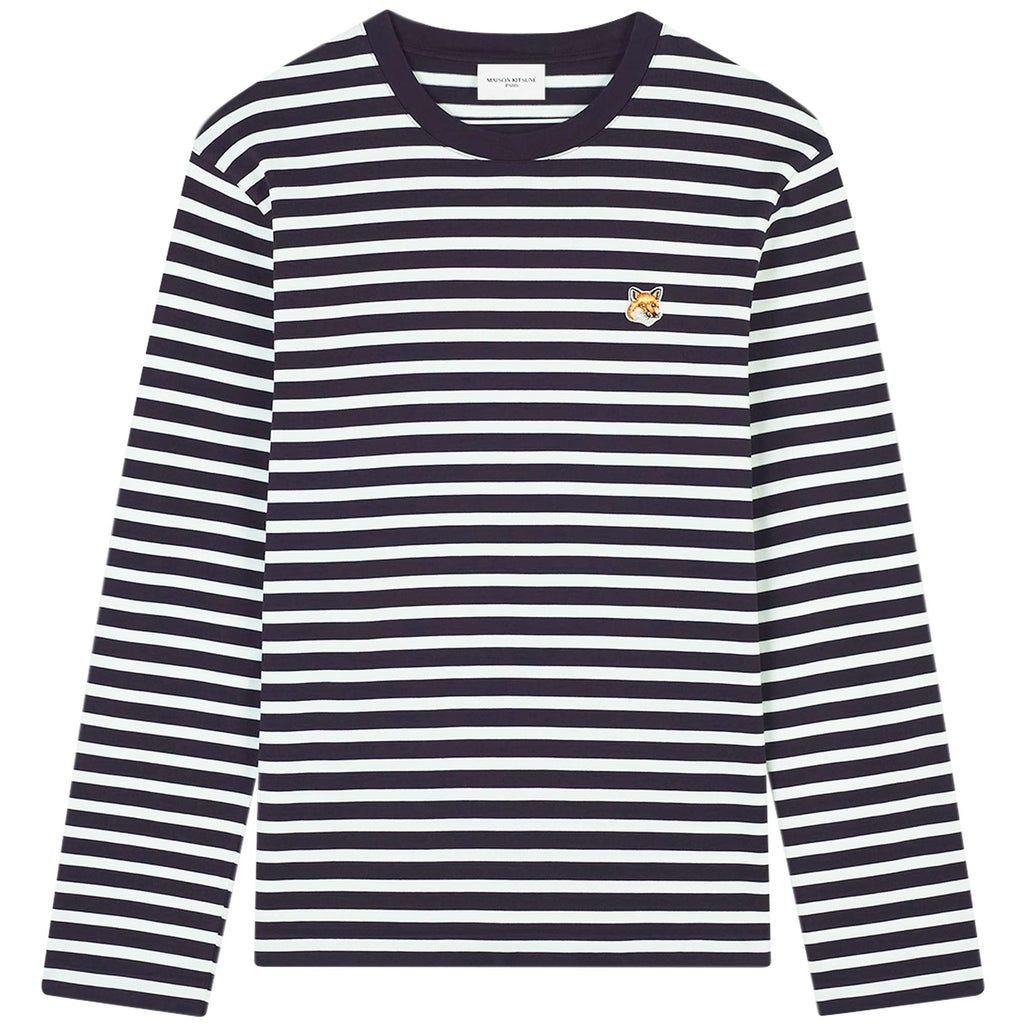 Maison Kitsune Fox Head Patch Marin T-Shirt - Navy