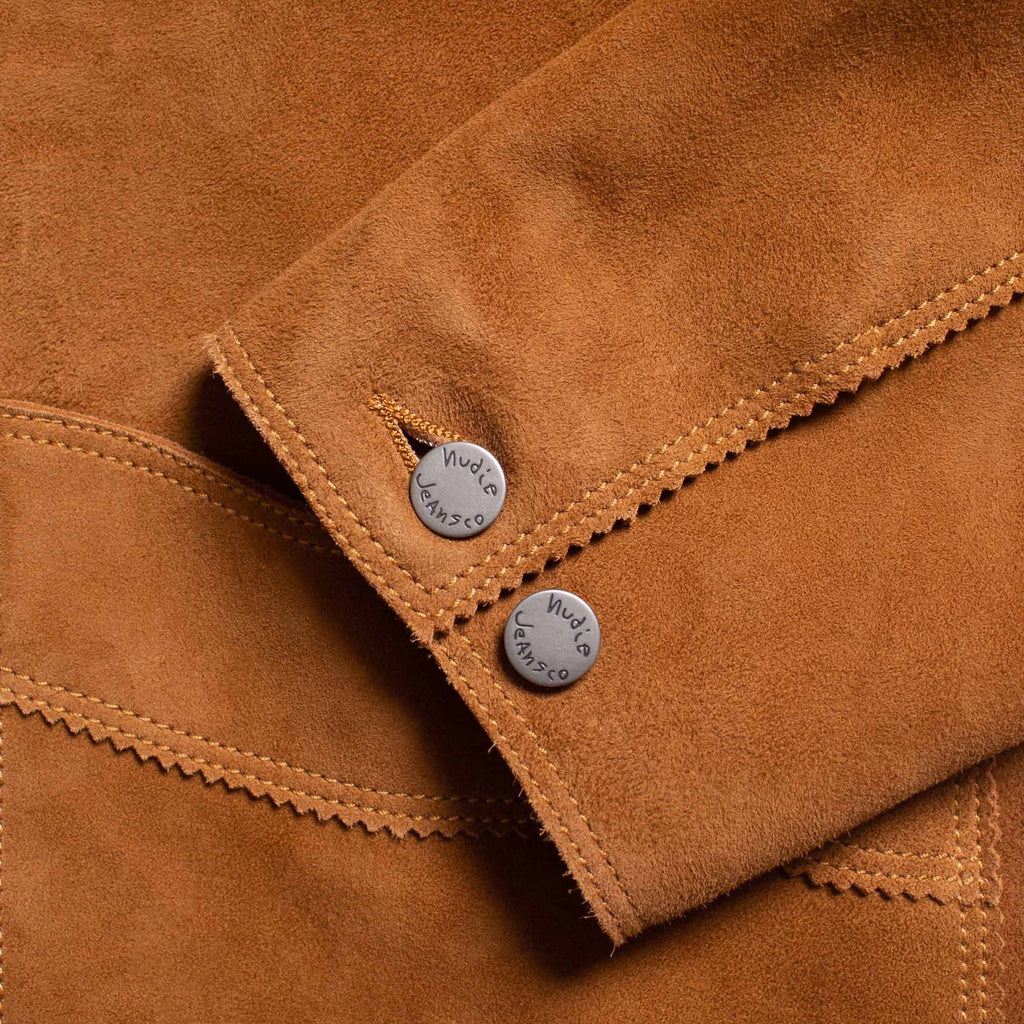 Nudie Jeans Muddy Nubuck Jacket - Camel