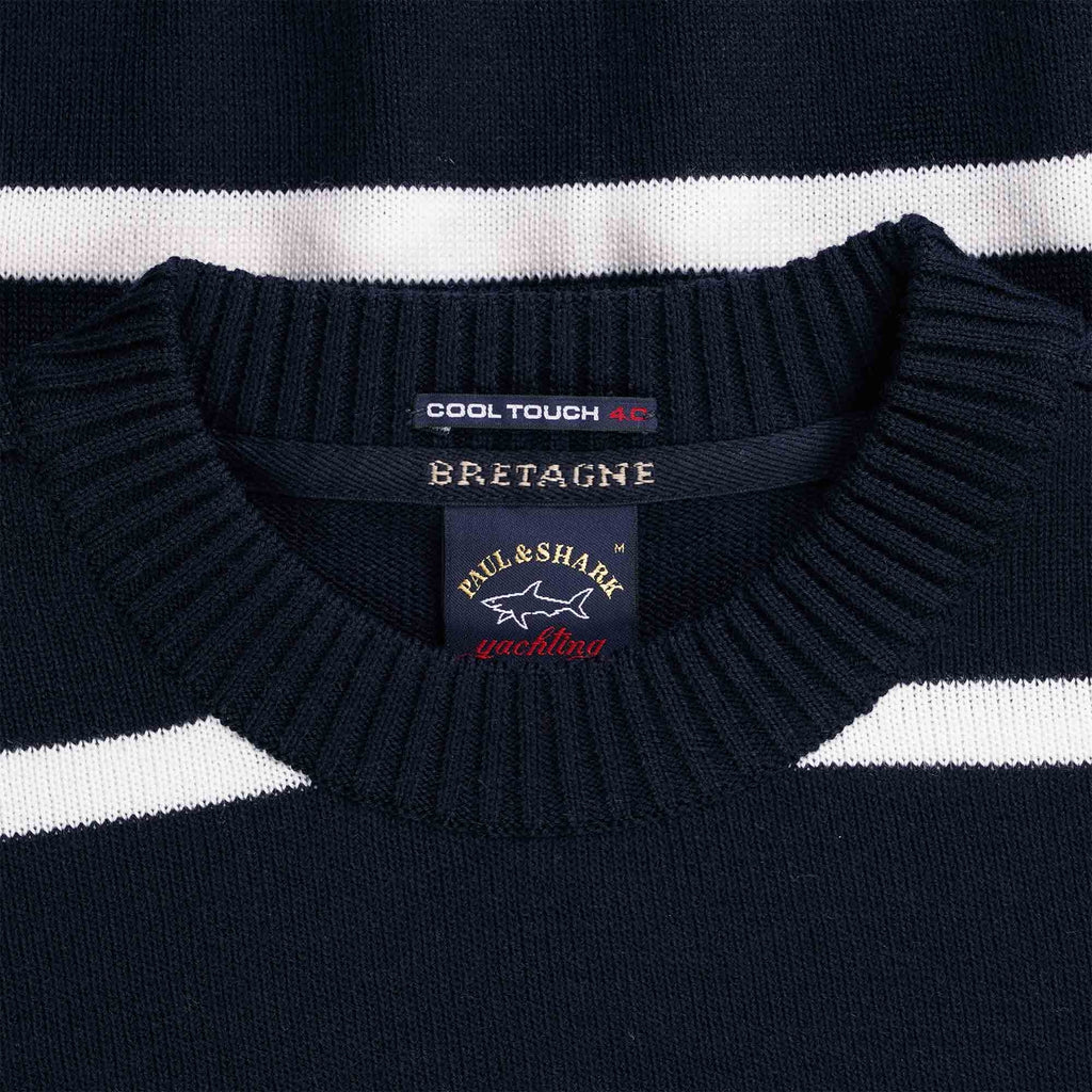 Paul and Shark Bretagne Wool Sweater - Navy