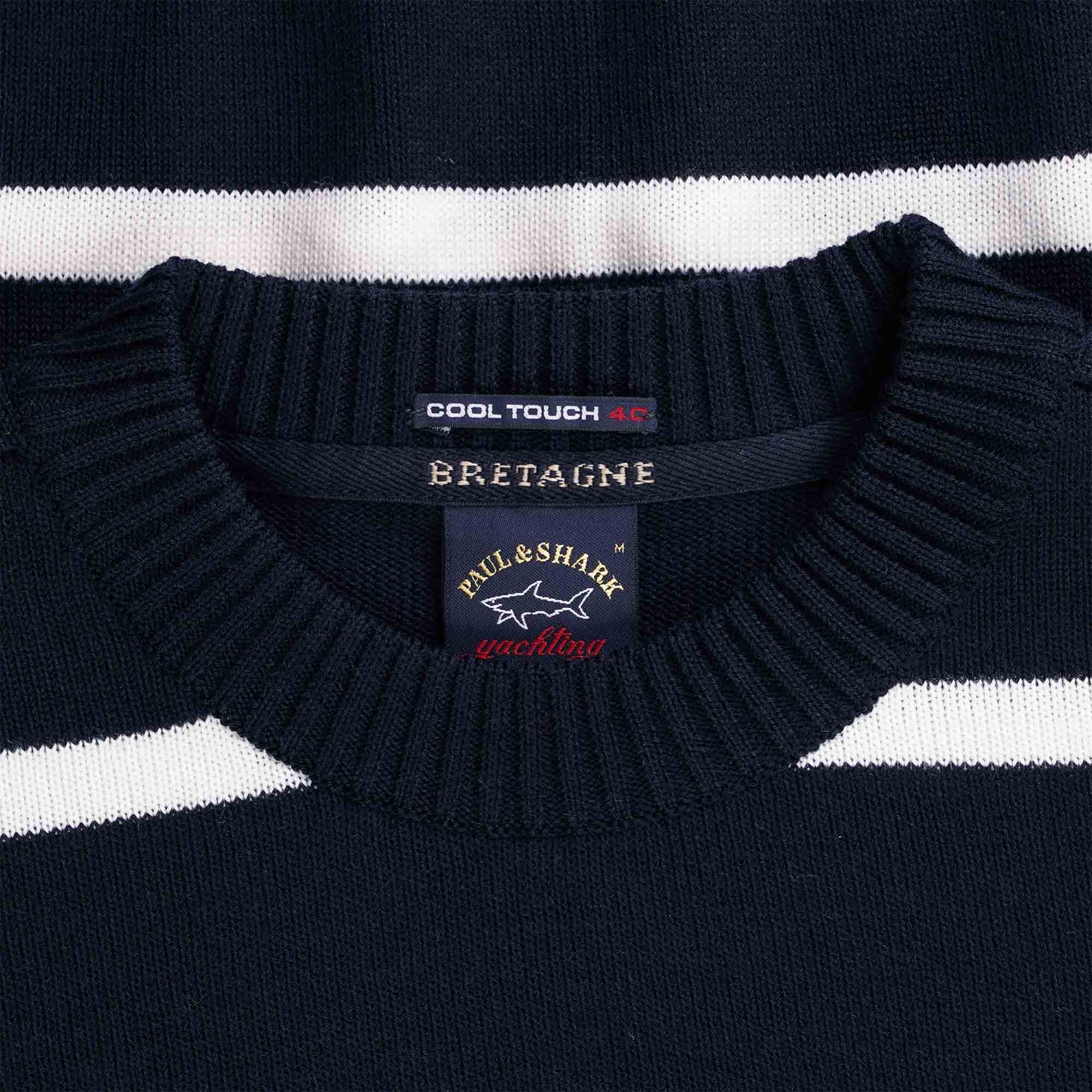 Paul and Shark Bretagne Wool Sweater - Navy