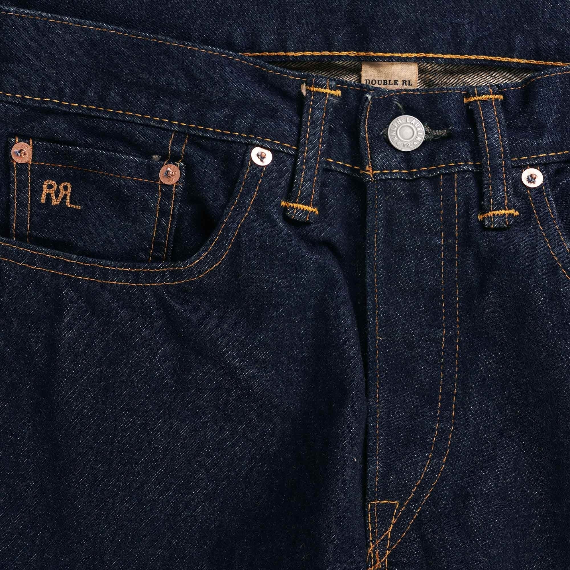 RRL by Ralph Lauren Slim Fit Once-Washed Selvedge Jean - Denim