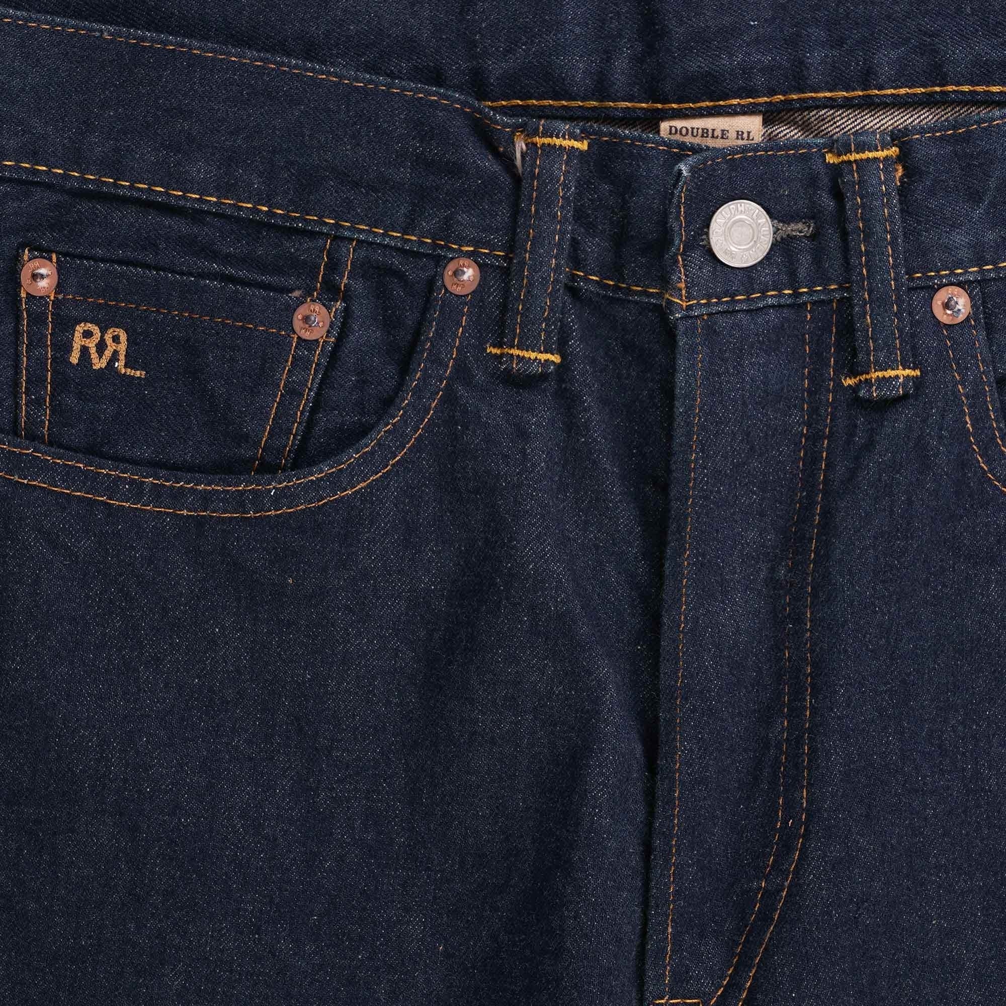Straight Fit Once-Washed Selvedge Jean - Denim