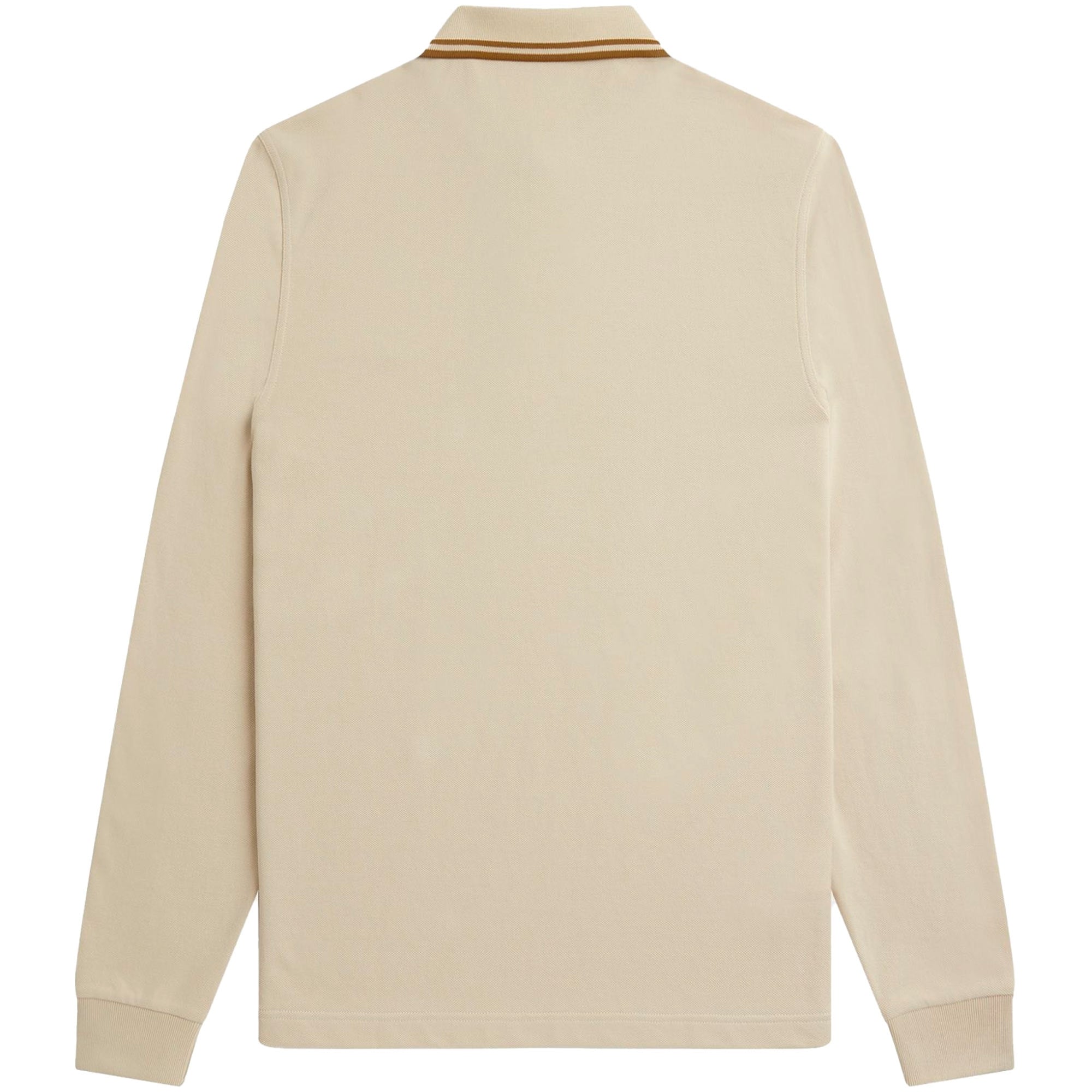 Fred Perry M3636 Long Sleeve Polo Shirt - Oatmeal