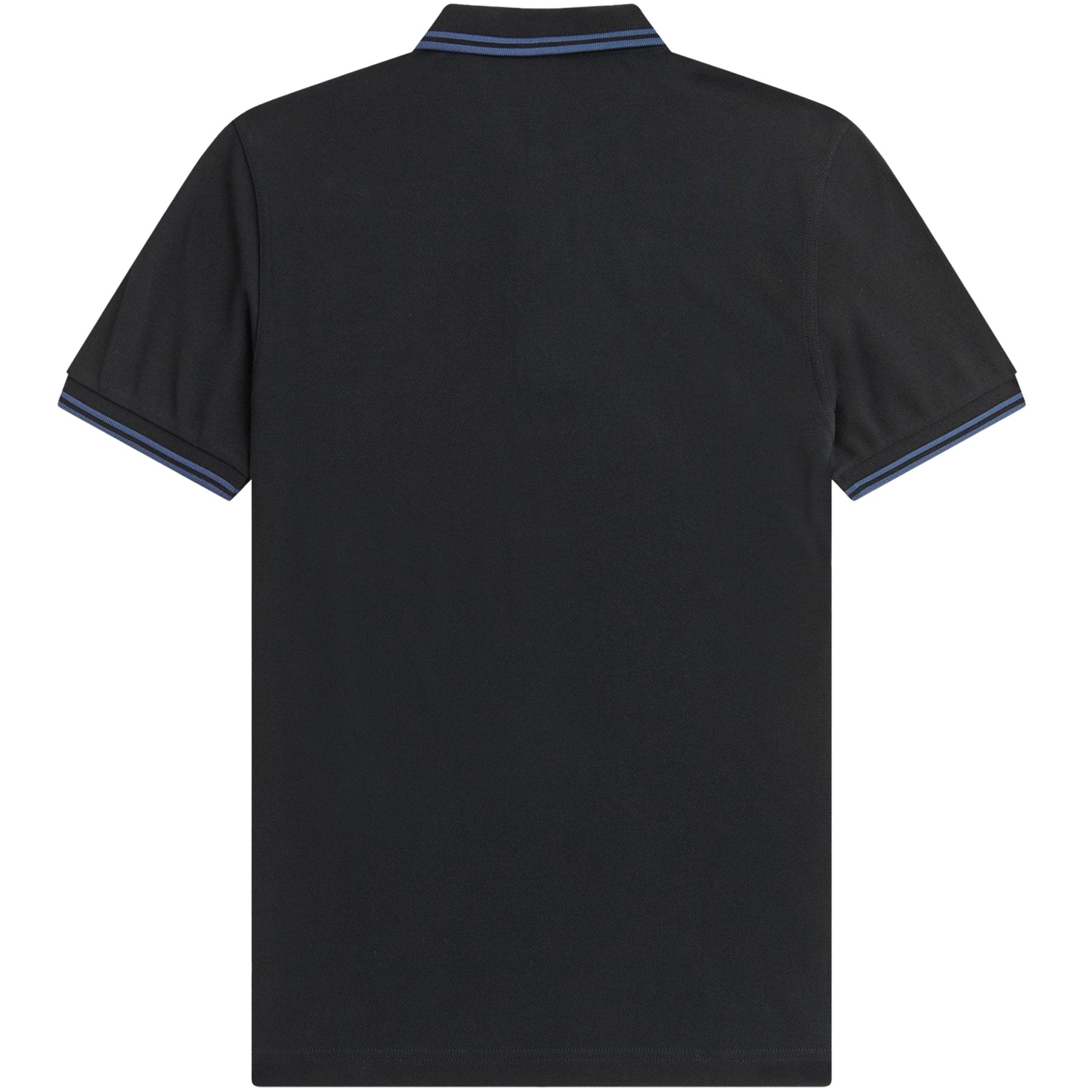 Fred Perry M3600 Twin Tipped Polo Shirt - Black and Midnight Blue
