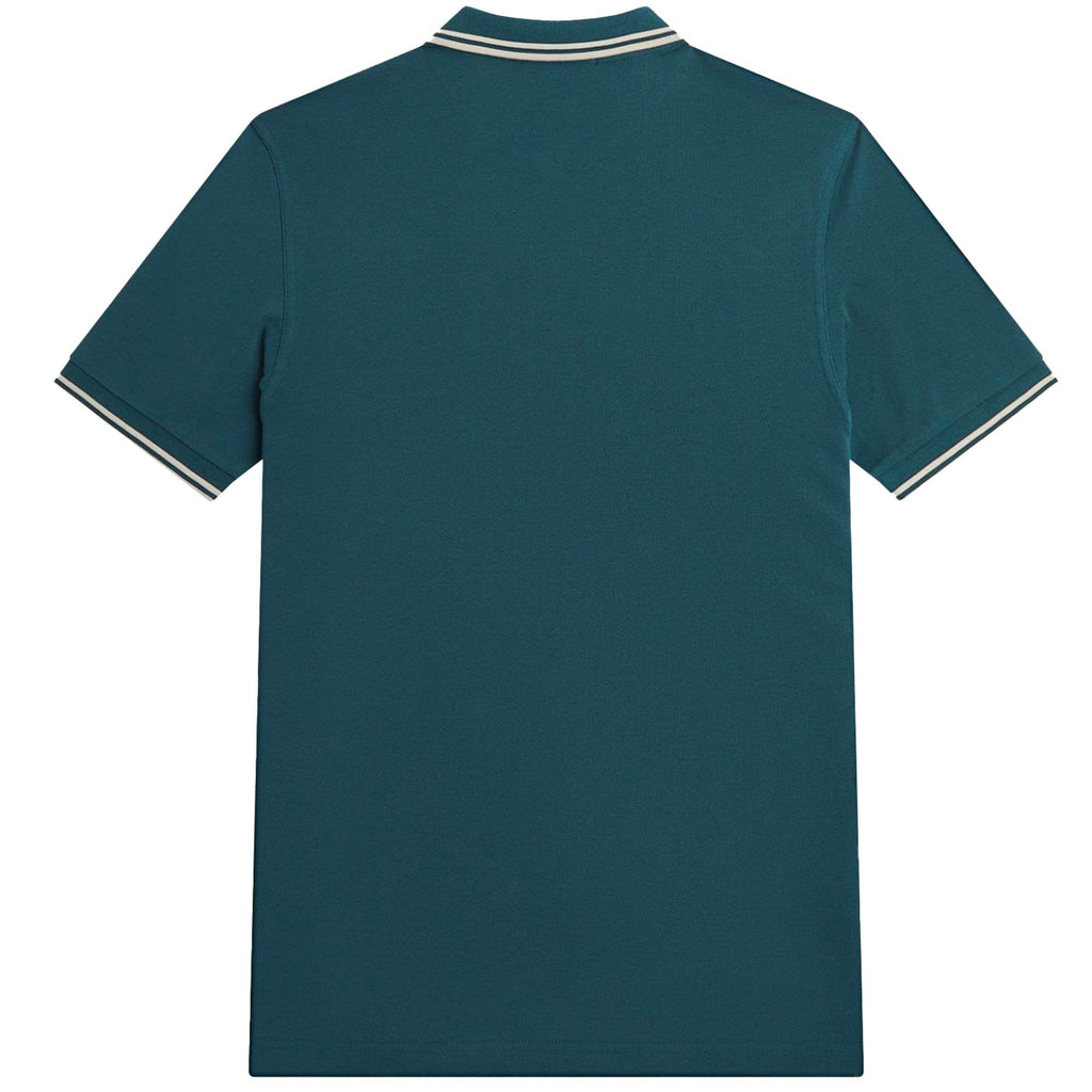 Fred Perry M3600 Twin Tipped Polo Shirt - Petrol Blue