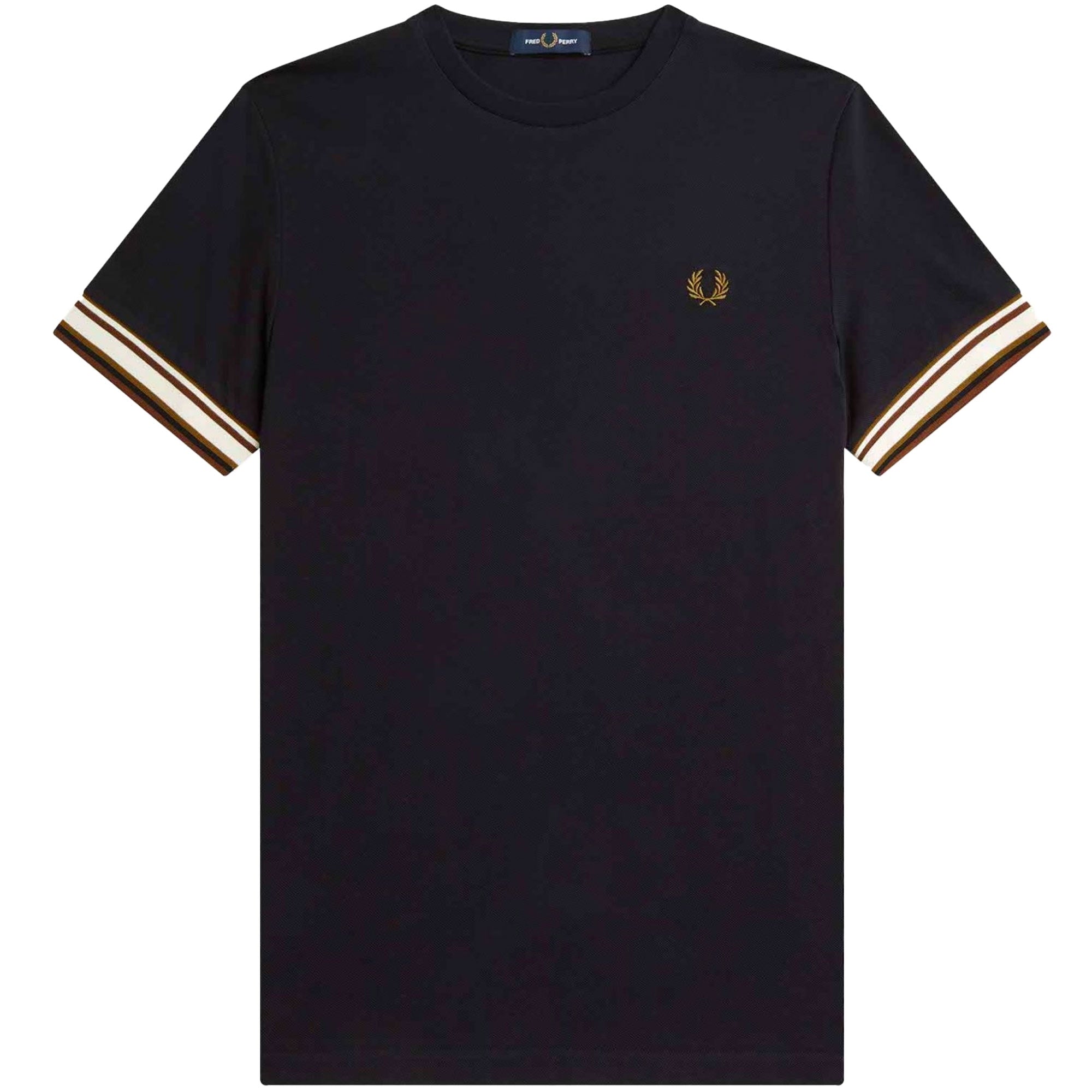 Fred Perry Bold Tipped Piqu  T-Shirt - Black