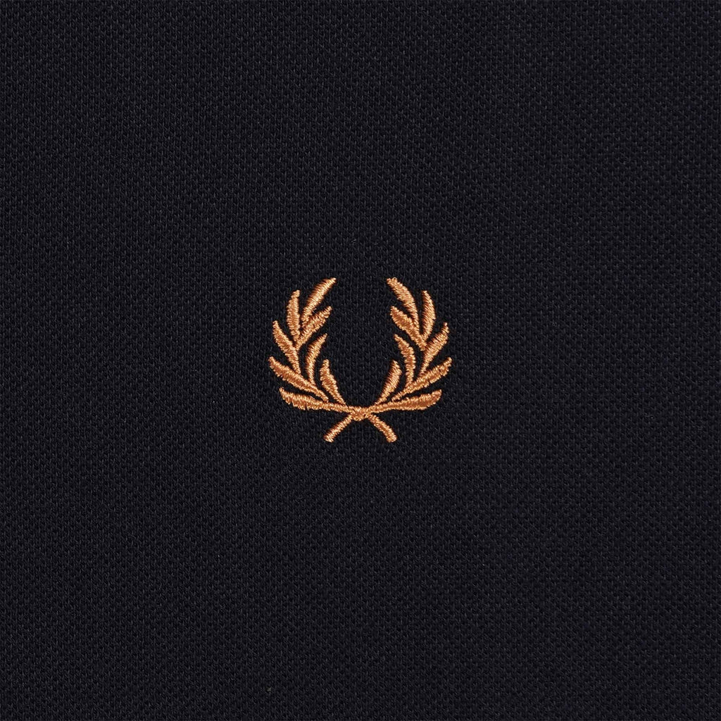 Fred Perry Bold Tipped Piqu  T-Shirt - Black