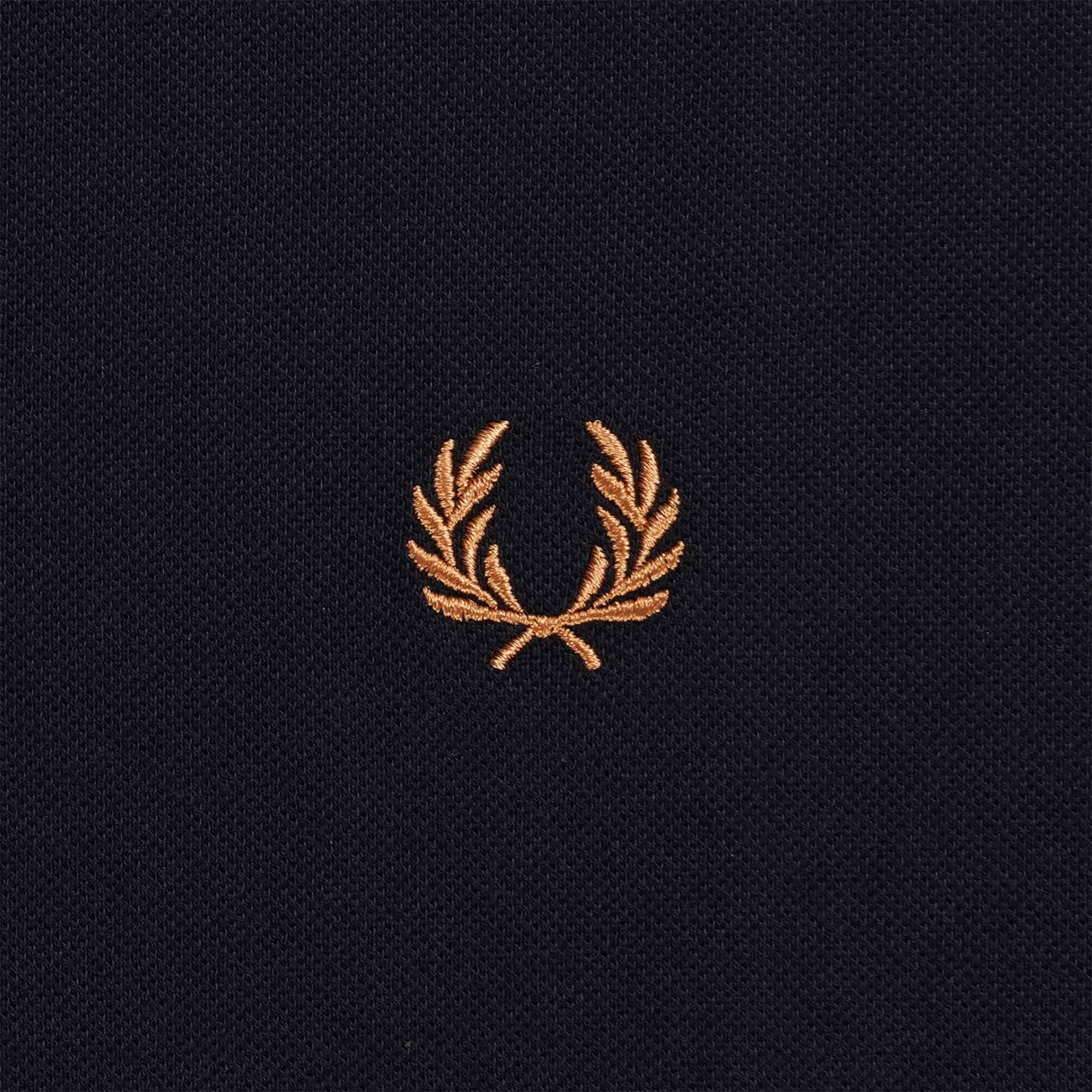 Fred Perry Bold Tipped Piqu  T-Shirt - Black