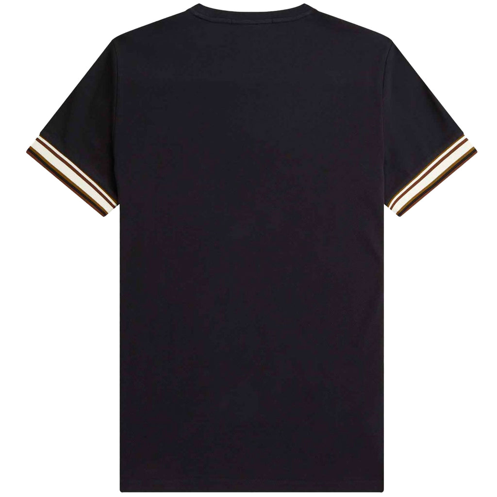 Fred Perry Bold Tipped Piqu  T-Shirt - Black