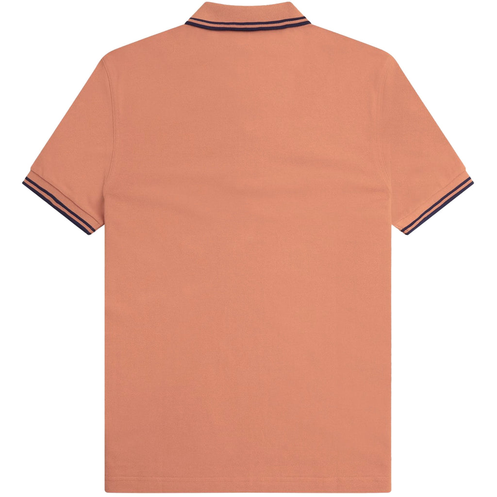 Fred Perry M3600 Twin Tipped Polo Shirt - Light Rust
