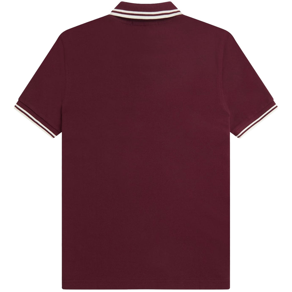 Fred Perry M3600 Twin Tipped Polo Shirt - Oxblood