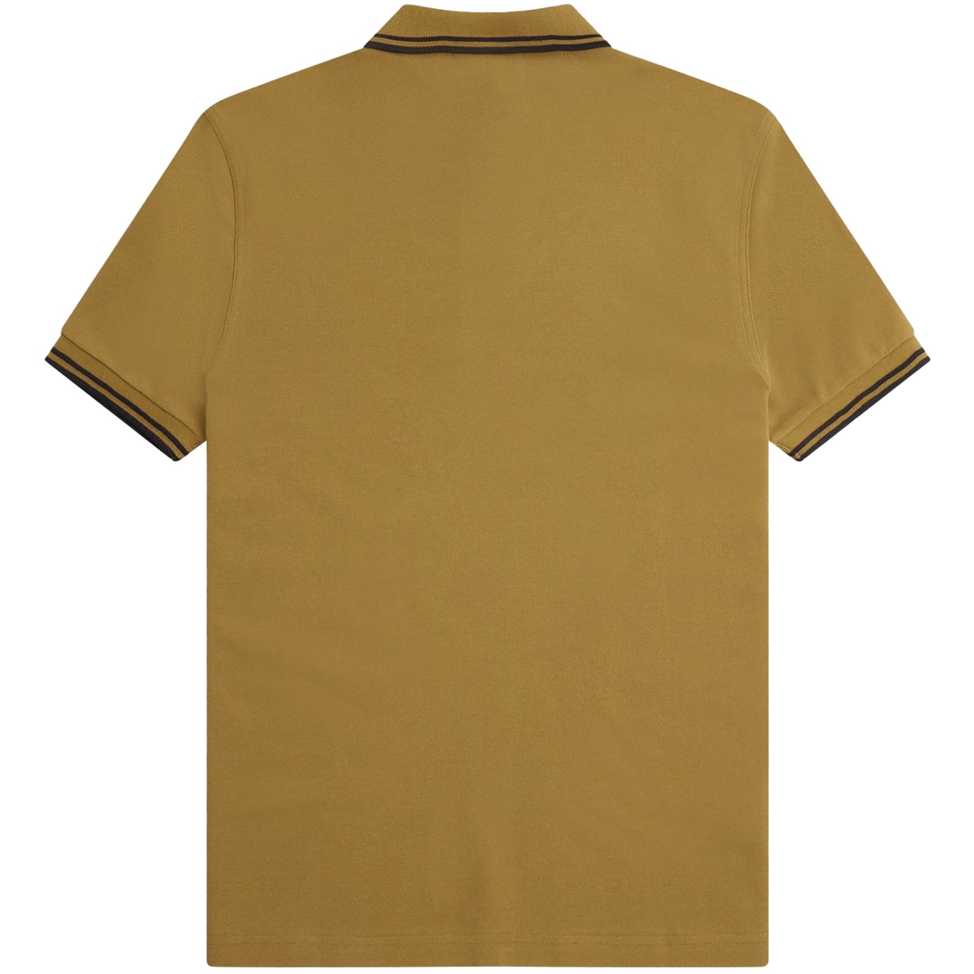 Fred Perry M3600 Twin Tipped Polo Shirt - Dark Caramel