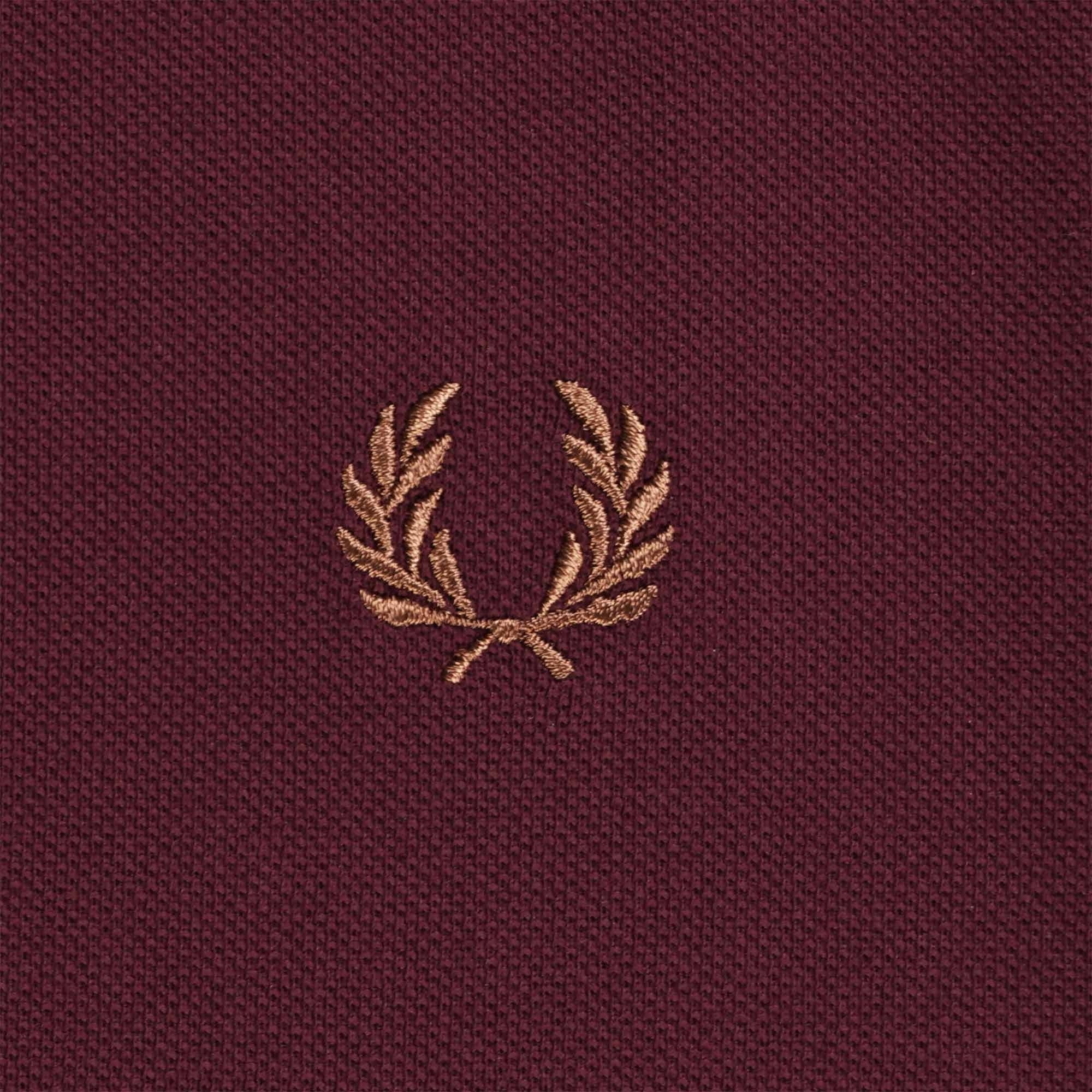 Fred Perry M3600 Twin Tipped Polo Shirt - Oxblood