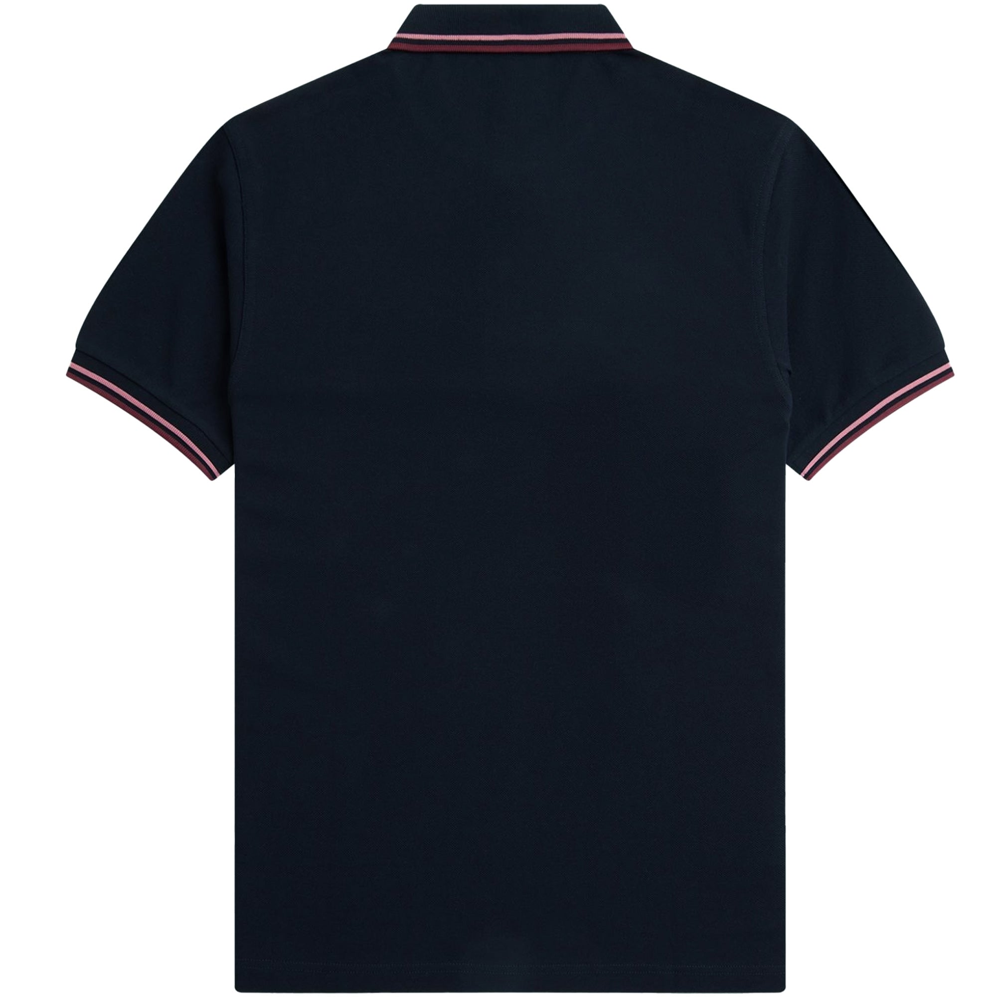 Fred Perry M3600 Twin Tipped Polo Shirt - Navy and Dusty Pink