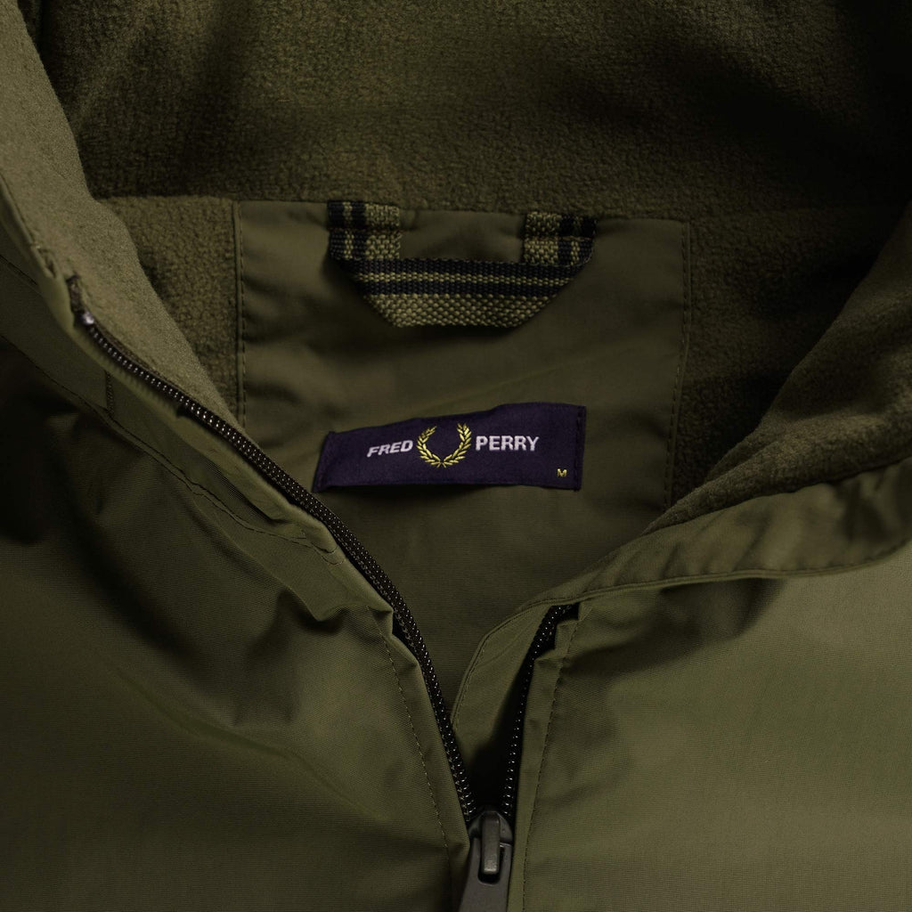 Fred Perry Patch Pocket Zip Through Jacket - Green