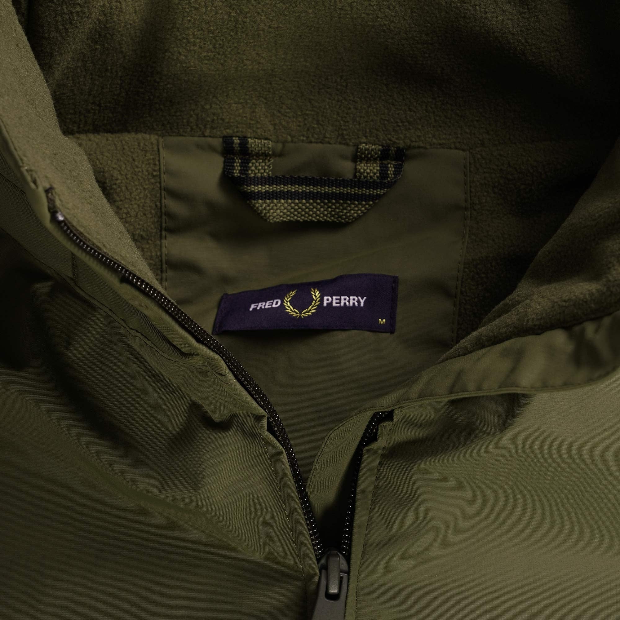 Fred Perry Patch Pocket Zip Through Jacket - Green