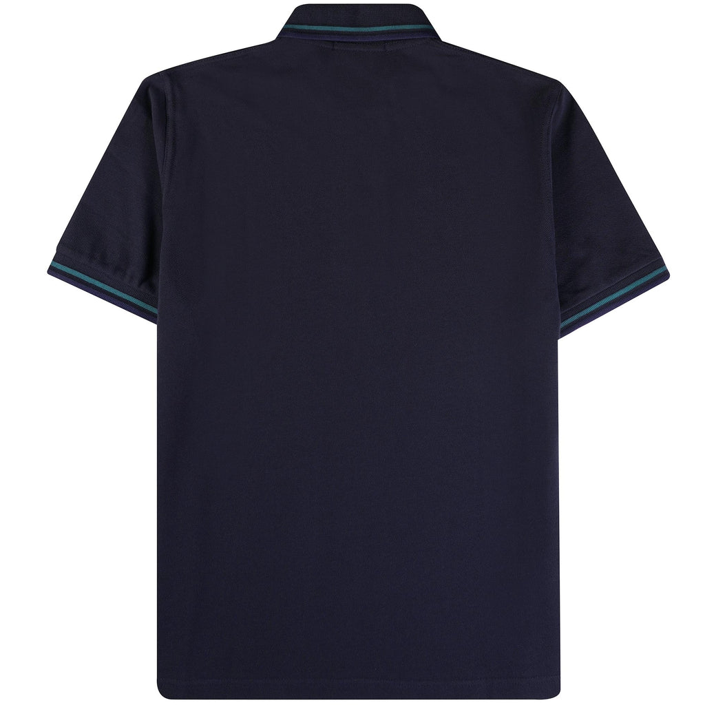 Fred Perry Reissues M12 Twin Tipped Polo Shirt - Navy