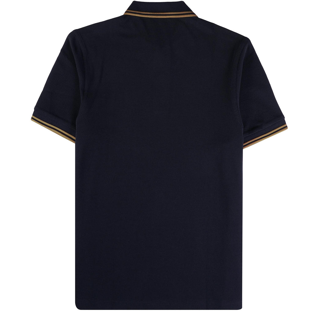 Fred Perry M3600 Twin Tipped Polo Shirt - Navy