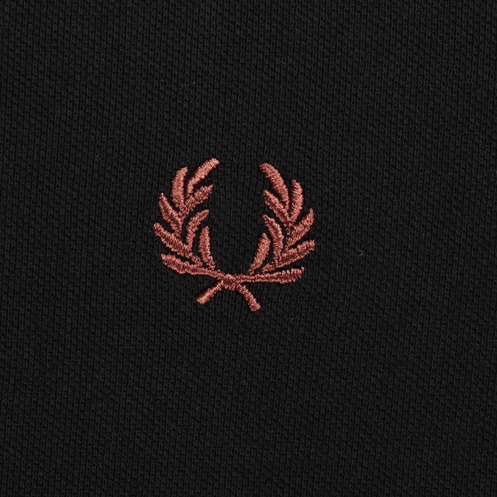Fred Perry Reissues M12 Twin Tipped Polo Shirt - Black & Oatmeal
