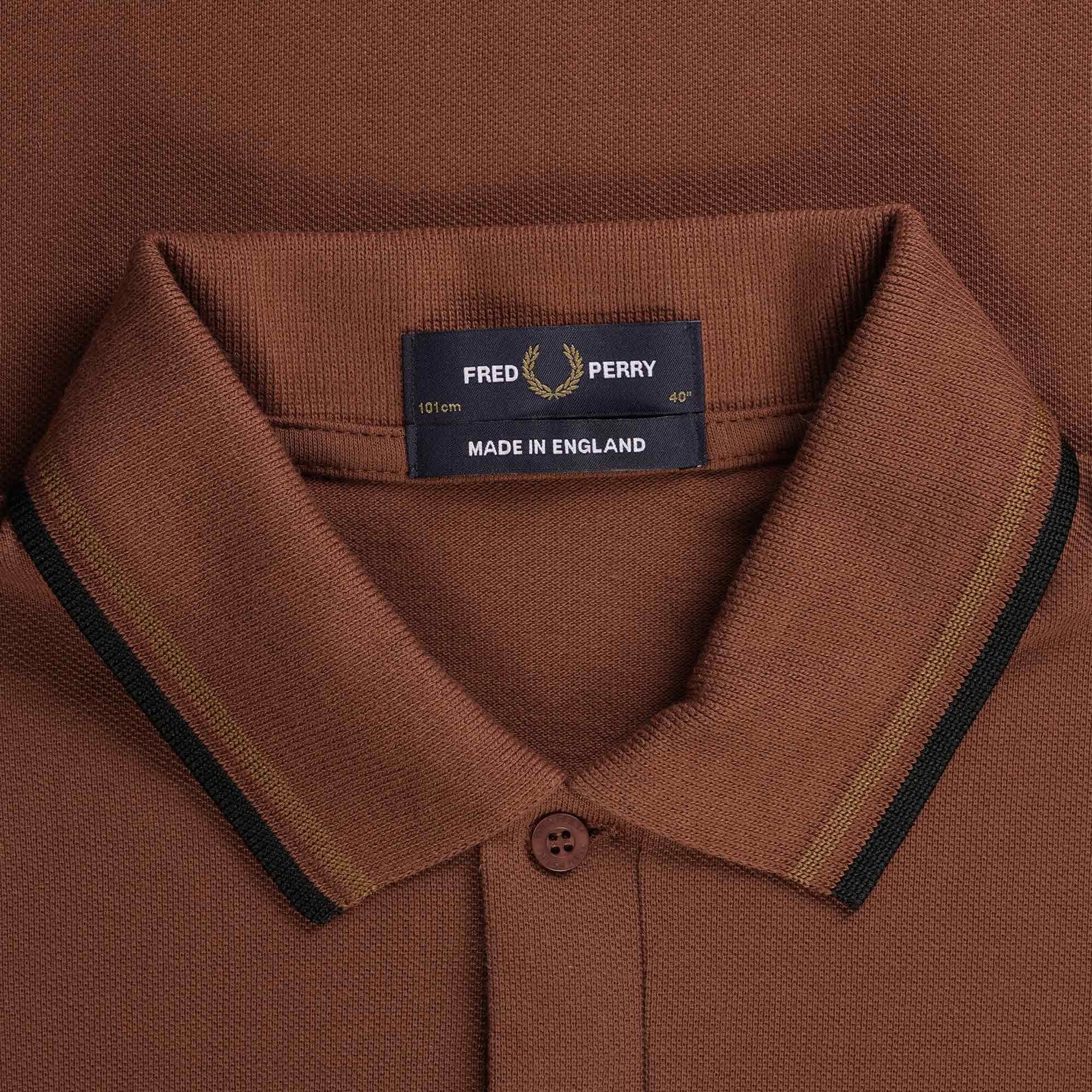 Fred Perry Reissues M12 Twin Tipped Polo Shirt - Burgundy
