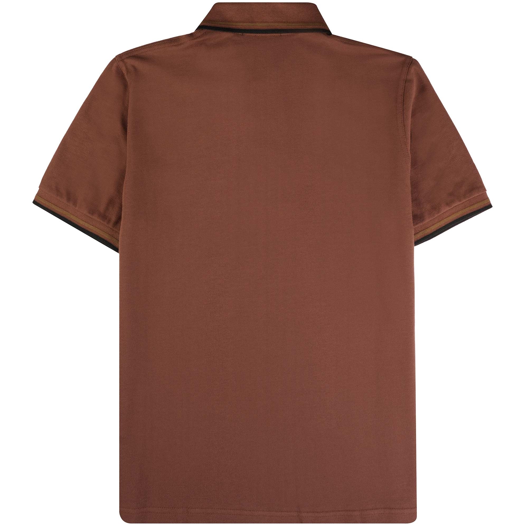 Fred Perry Reissues M12 Twin Tipped Polo Shirt - Burgundy