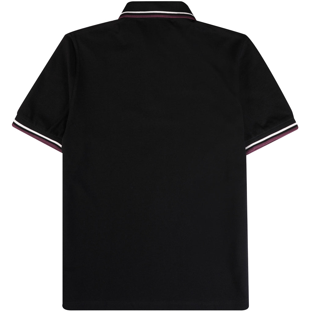 Fred Perry Reissues M12 Twin Tipped Polo Shirt - Black