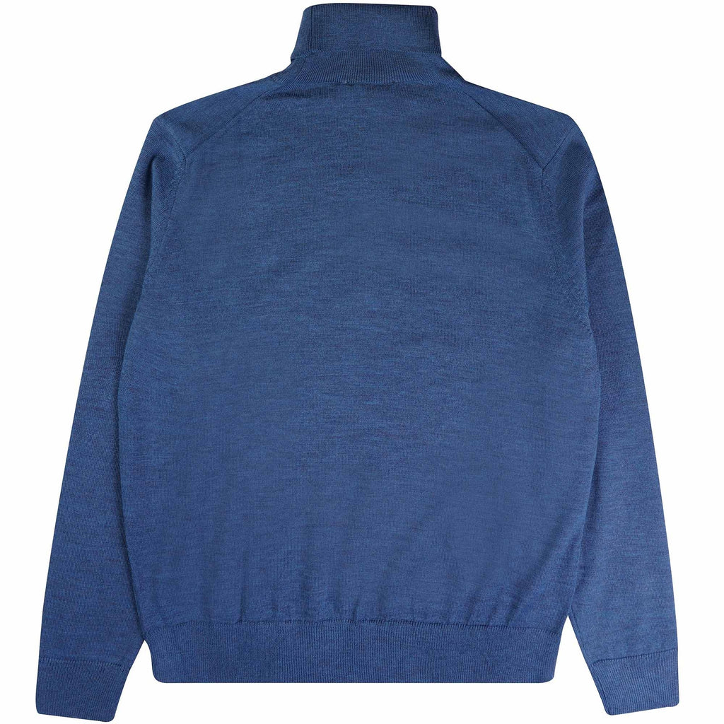 Maison Kitsune Bold Fox Head Patch Turtle Neck - Sapphire