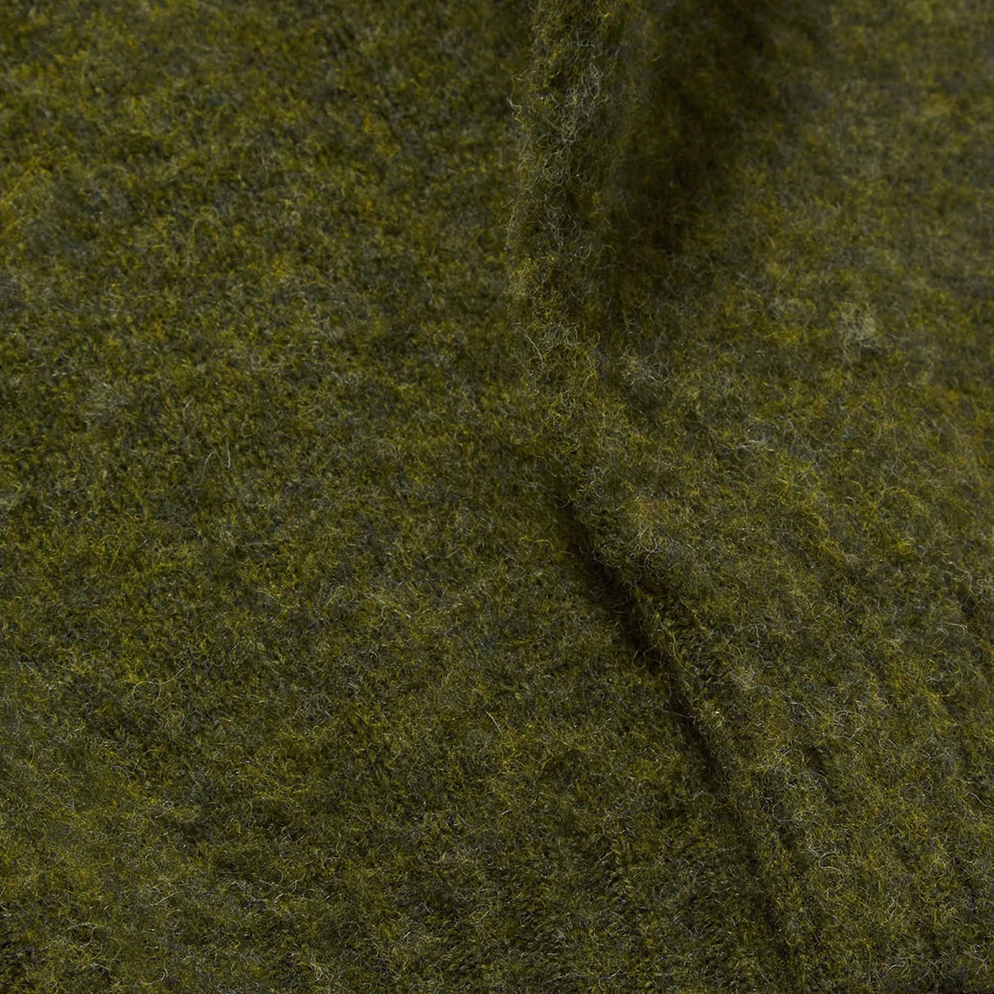 YMC Suedehead Crew Neck Jumper - Dark Green