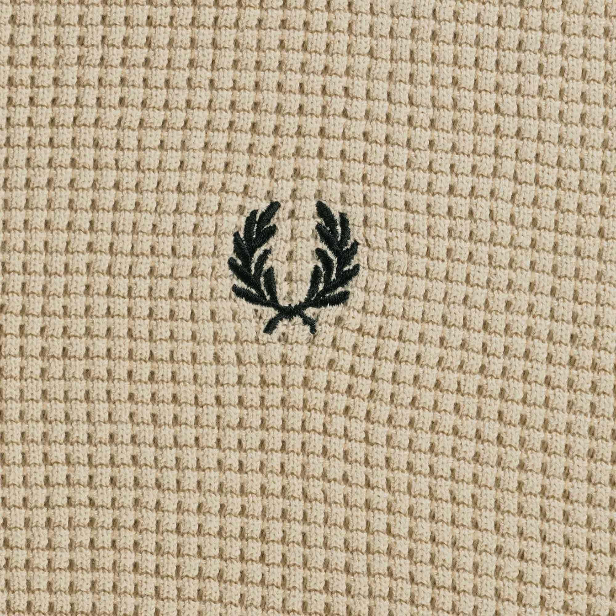 Fred Perry Waffle Jumper - Oatmeal