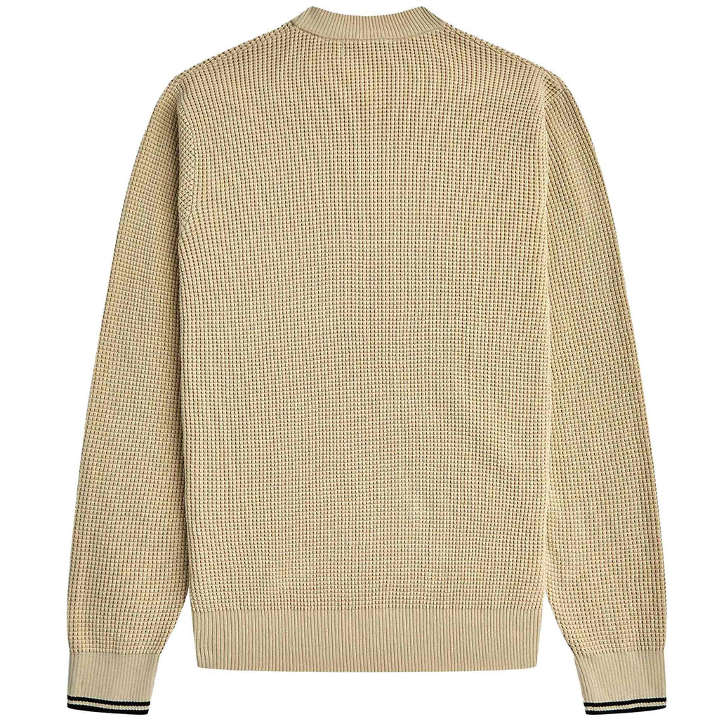 Fred Perry Waffle Jumper - Oatmeal