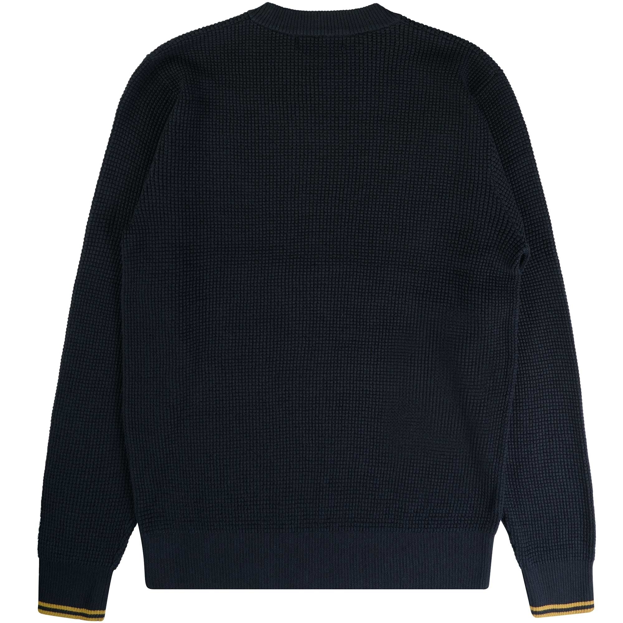 Fred Perry Waffle Jumper - Navy