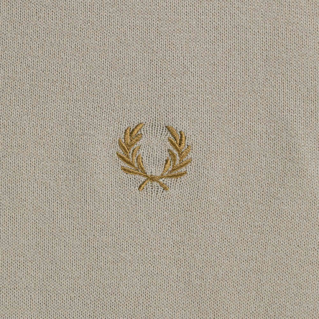 Fred Perry Classic Crew Neck Jumper - Dark Oatmeal