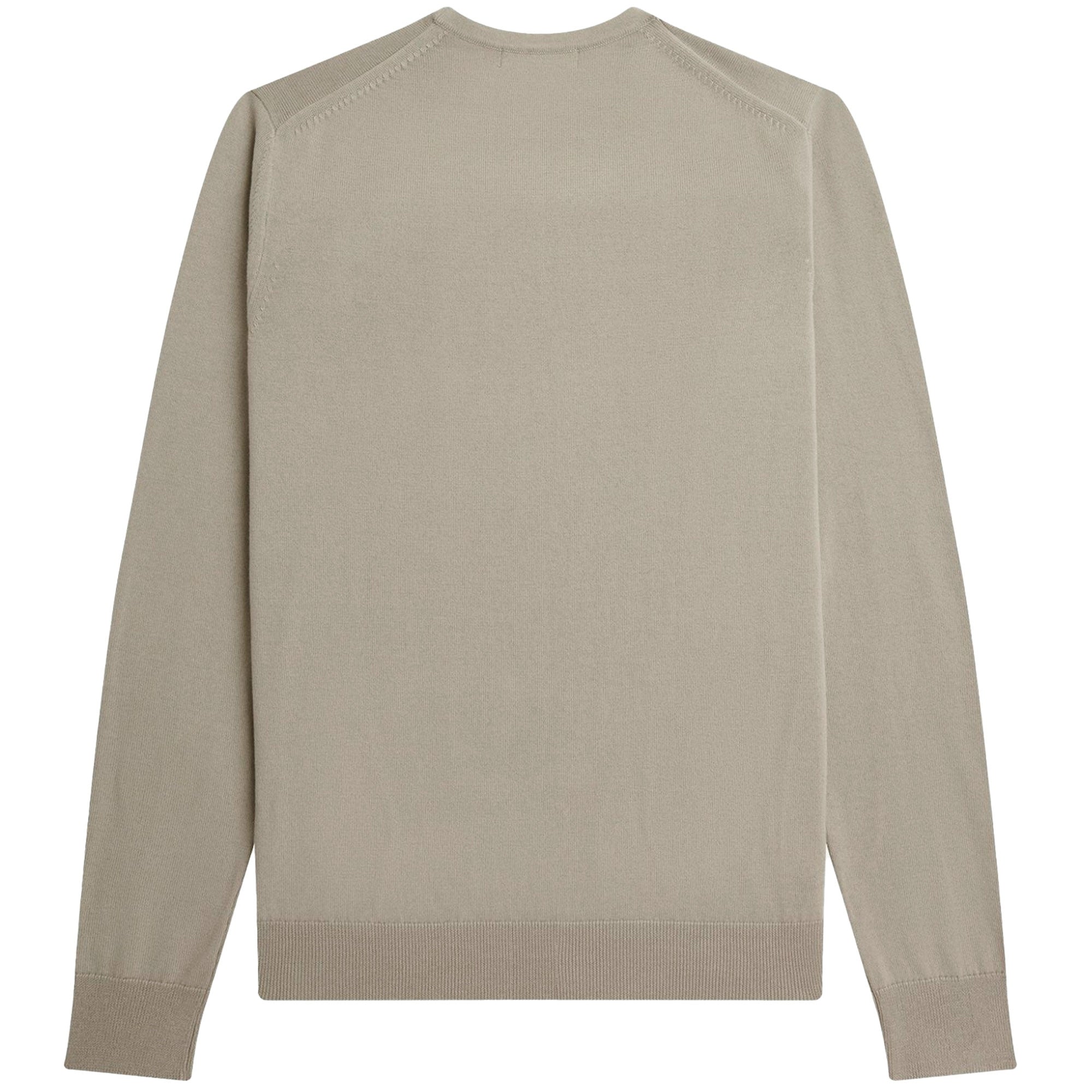 Fred Perry Classic Crew Neck Jumper - Dark Oatmeal