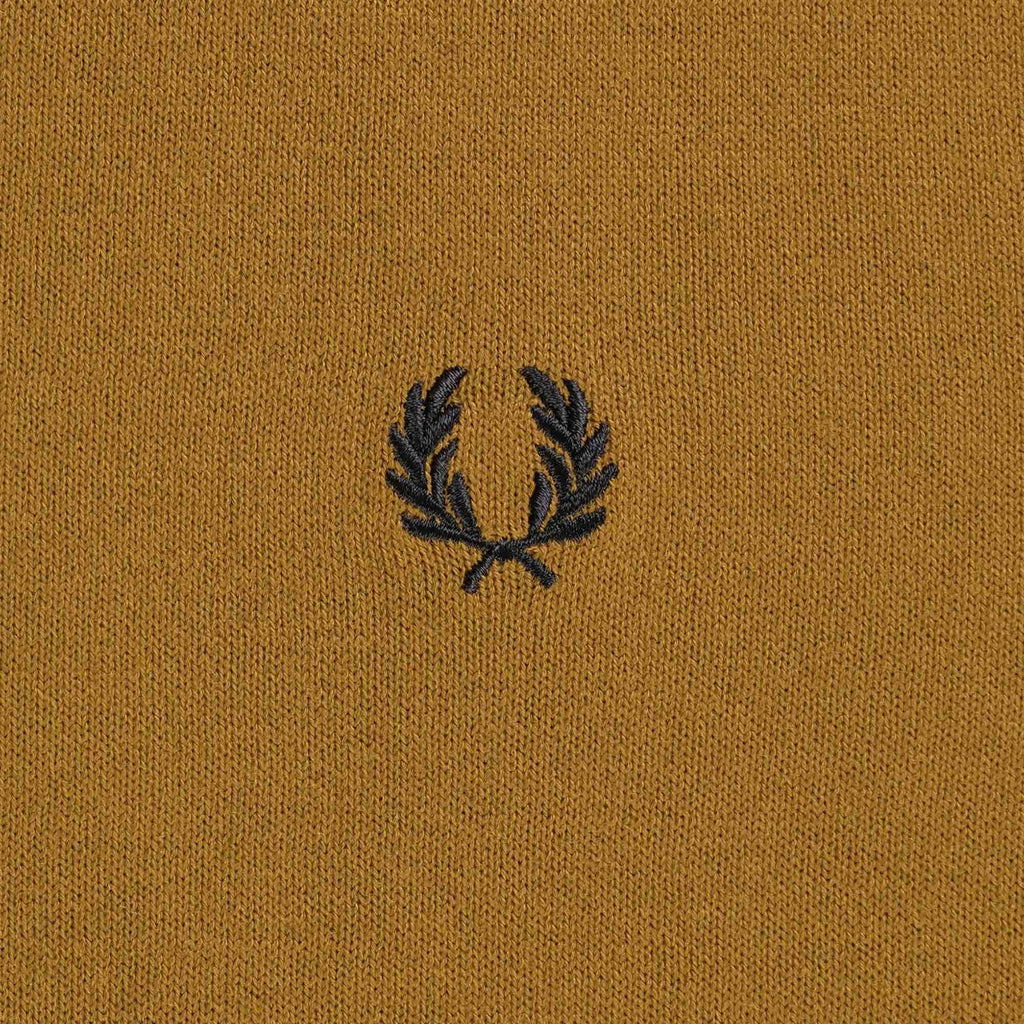 Fred Perry Classic Crew Neck Jumper - Dark Caramel