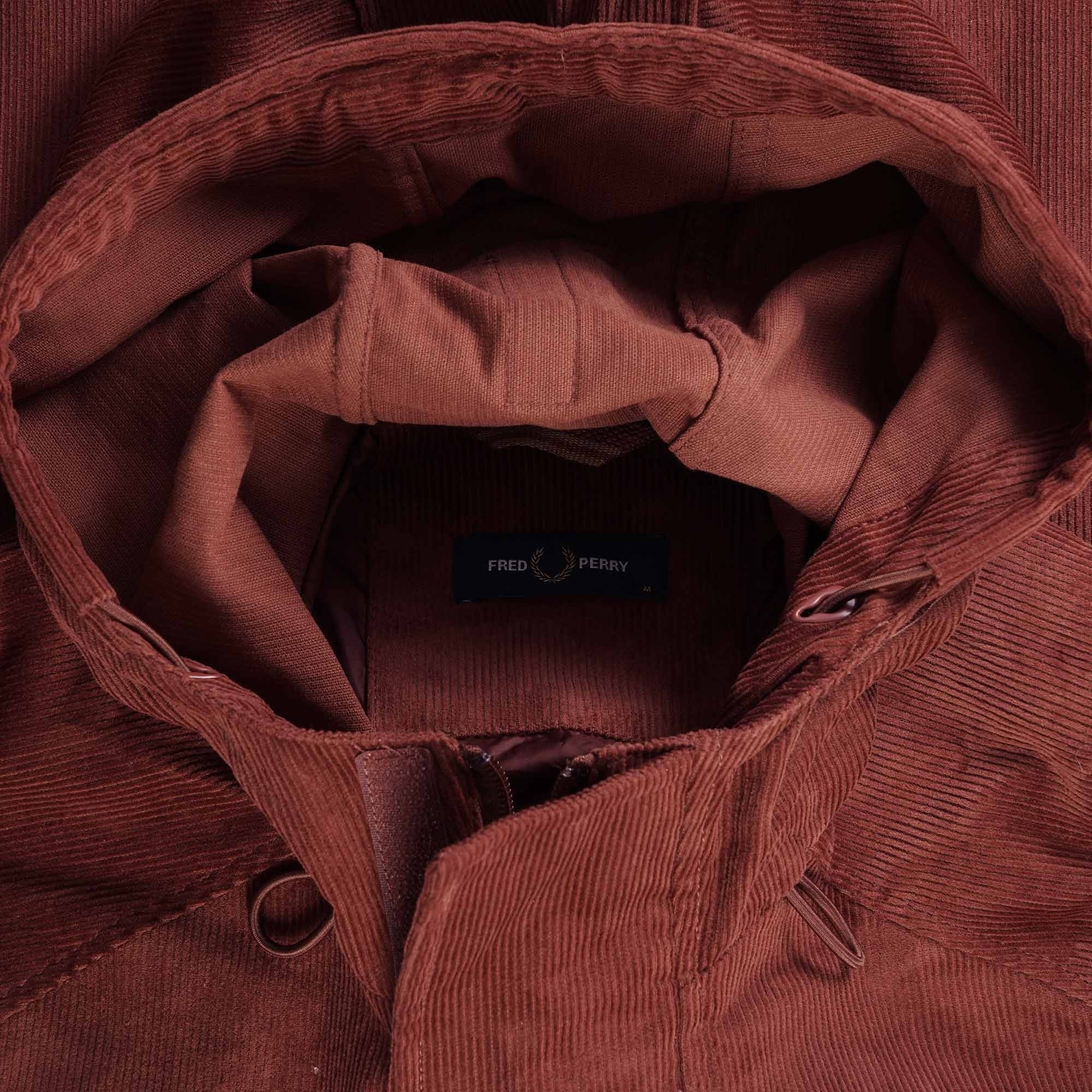 Fred Perry Cord Overhead Jacket - Whiskey Brown