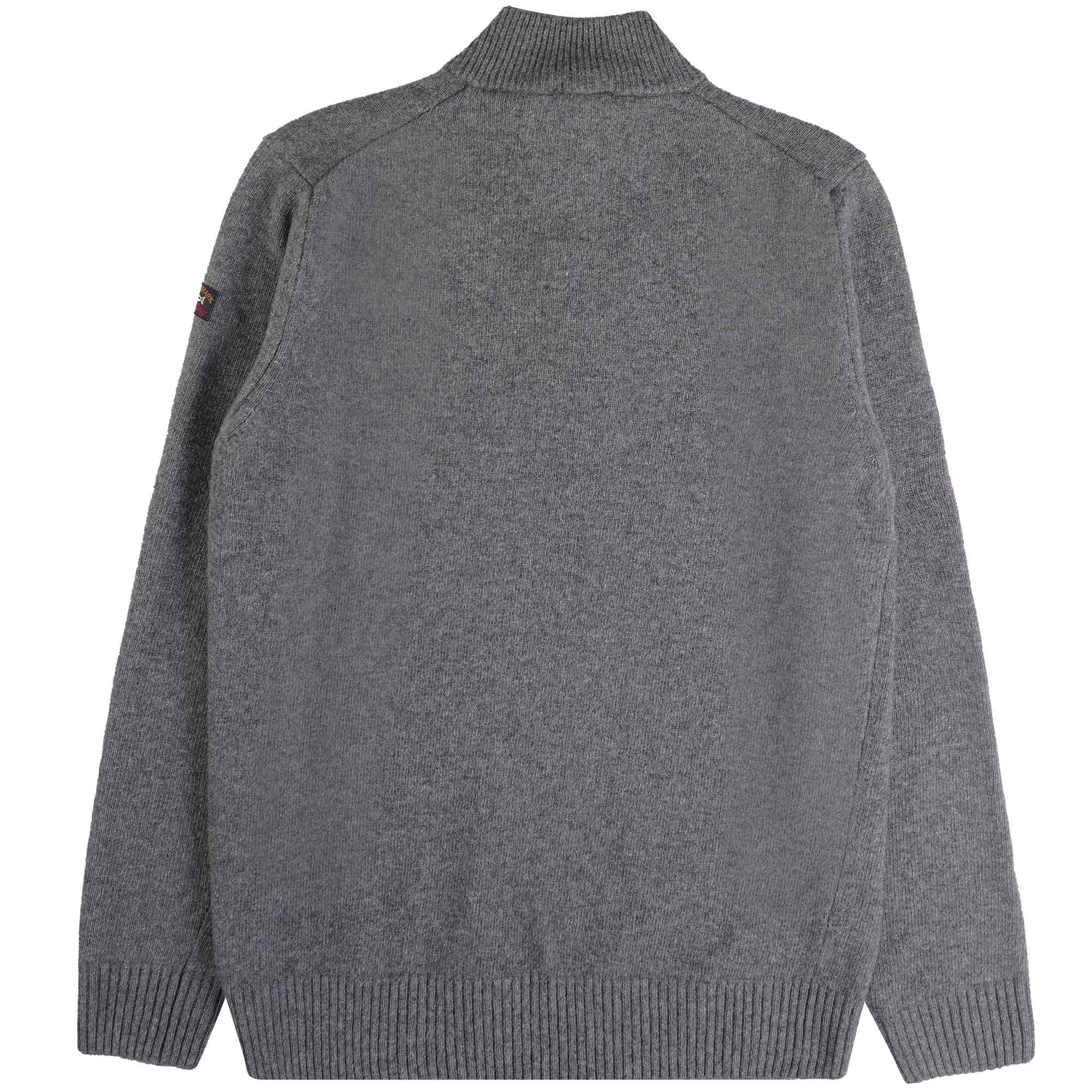 Paul and Shark Half Zip Jumper - Grey