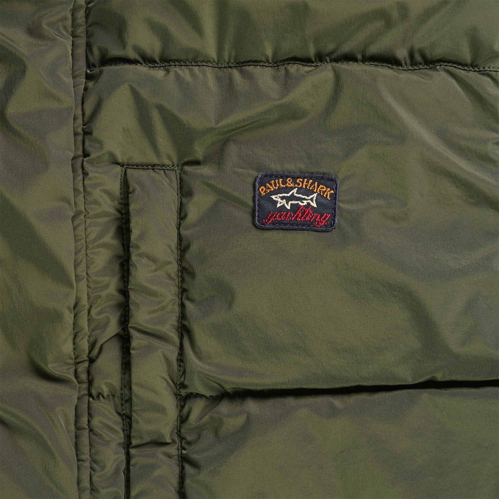 Paul and Shark Logo Gilet - Khaki