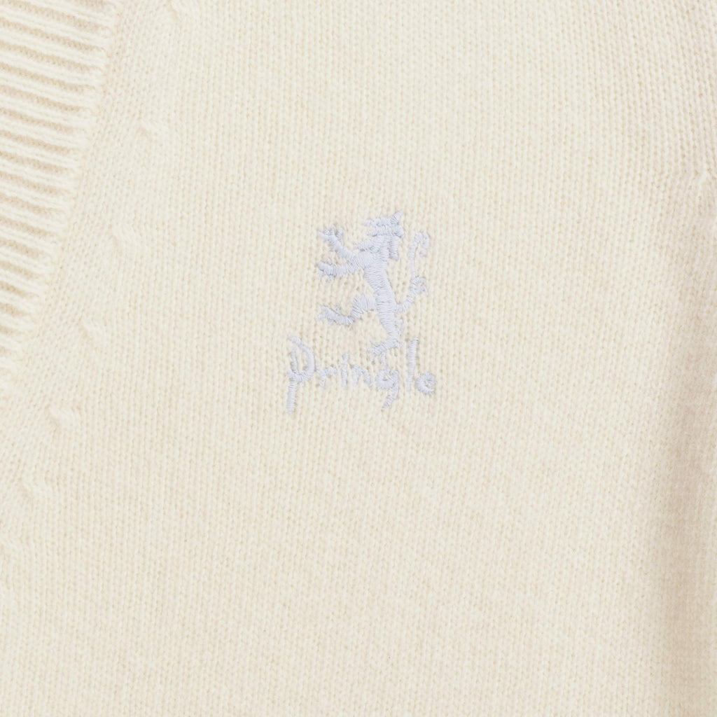 Pringle of Scotland V Neck Cardigan - Ivory