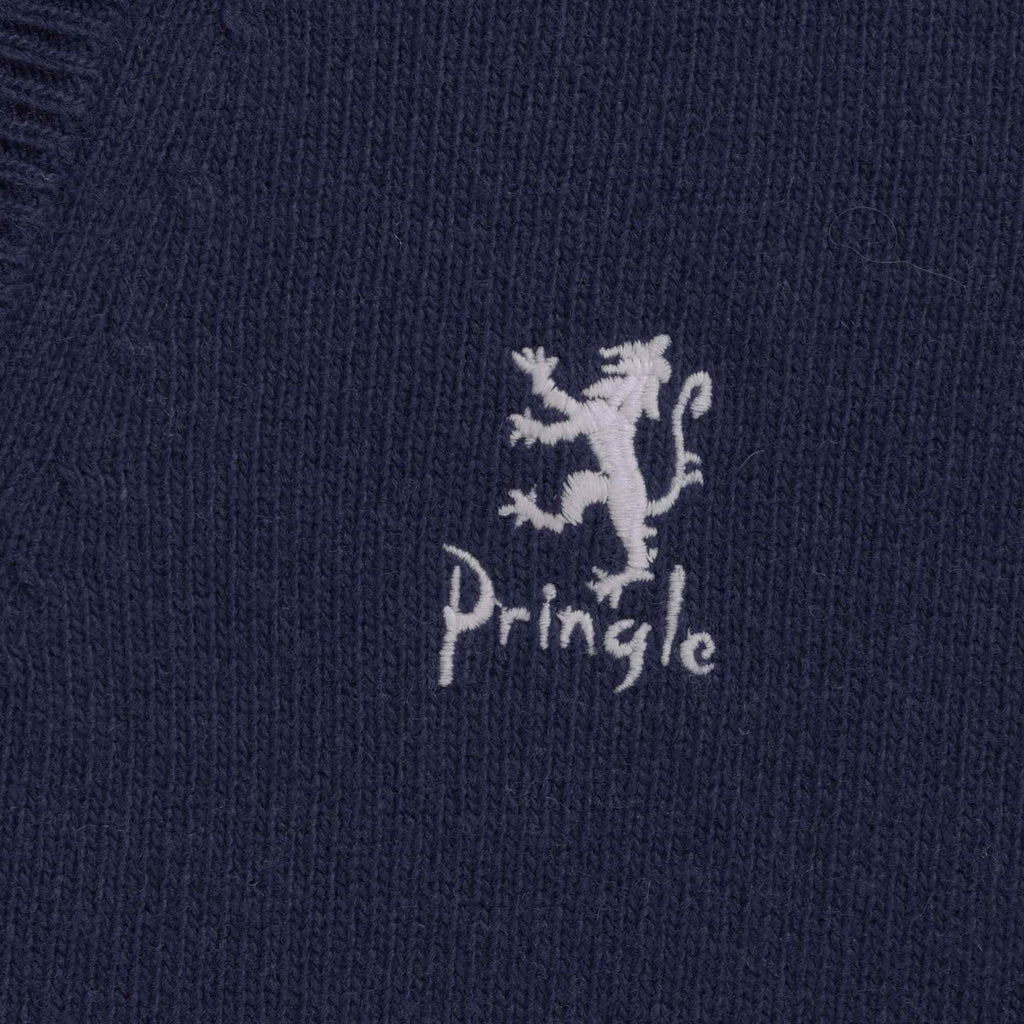 Pringle of Scotland V Neck Cardigan - Navy