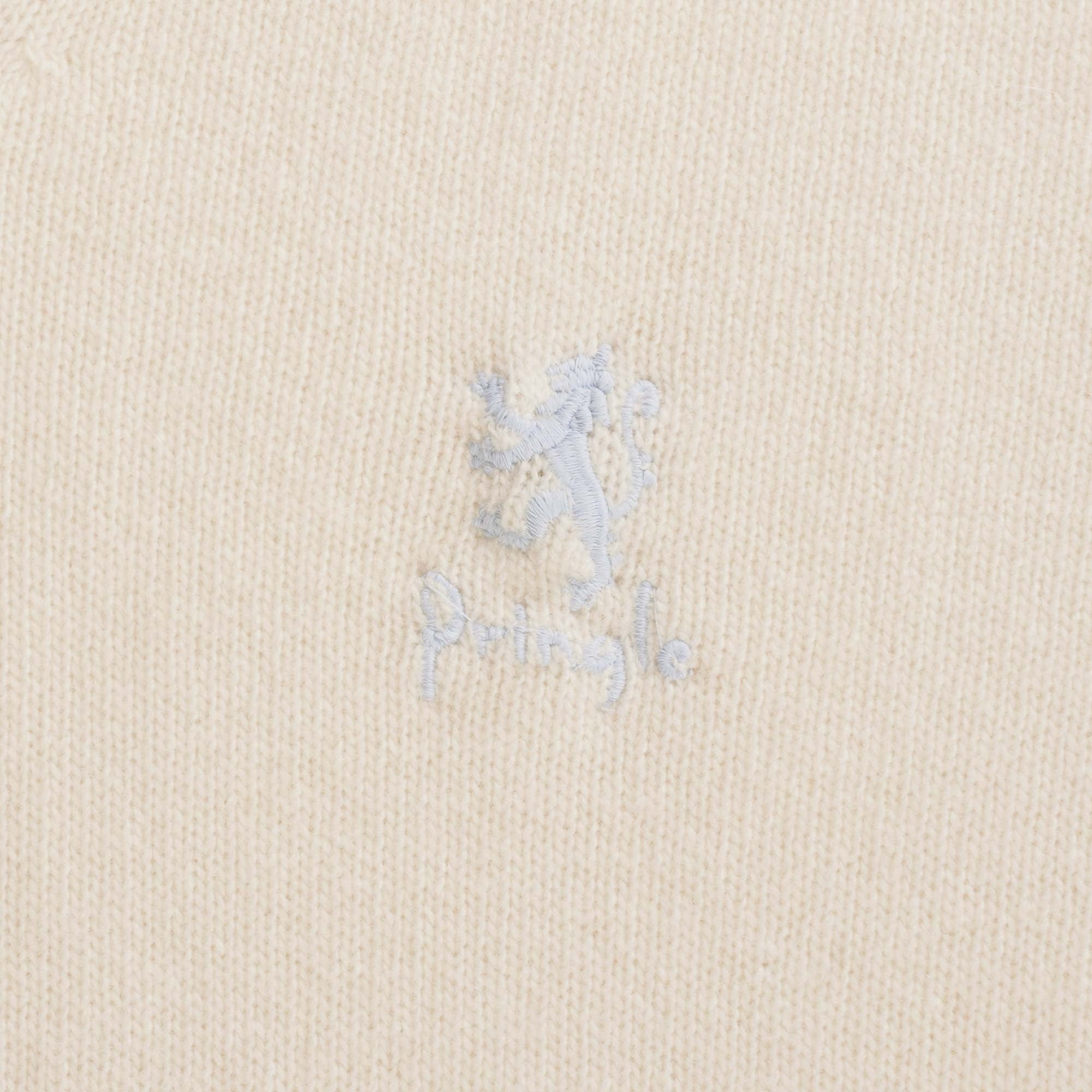 Pringle of Scotland V Neck Jumper - Ivory