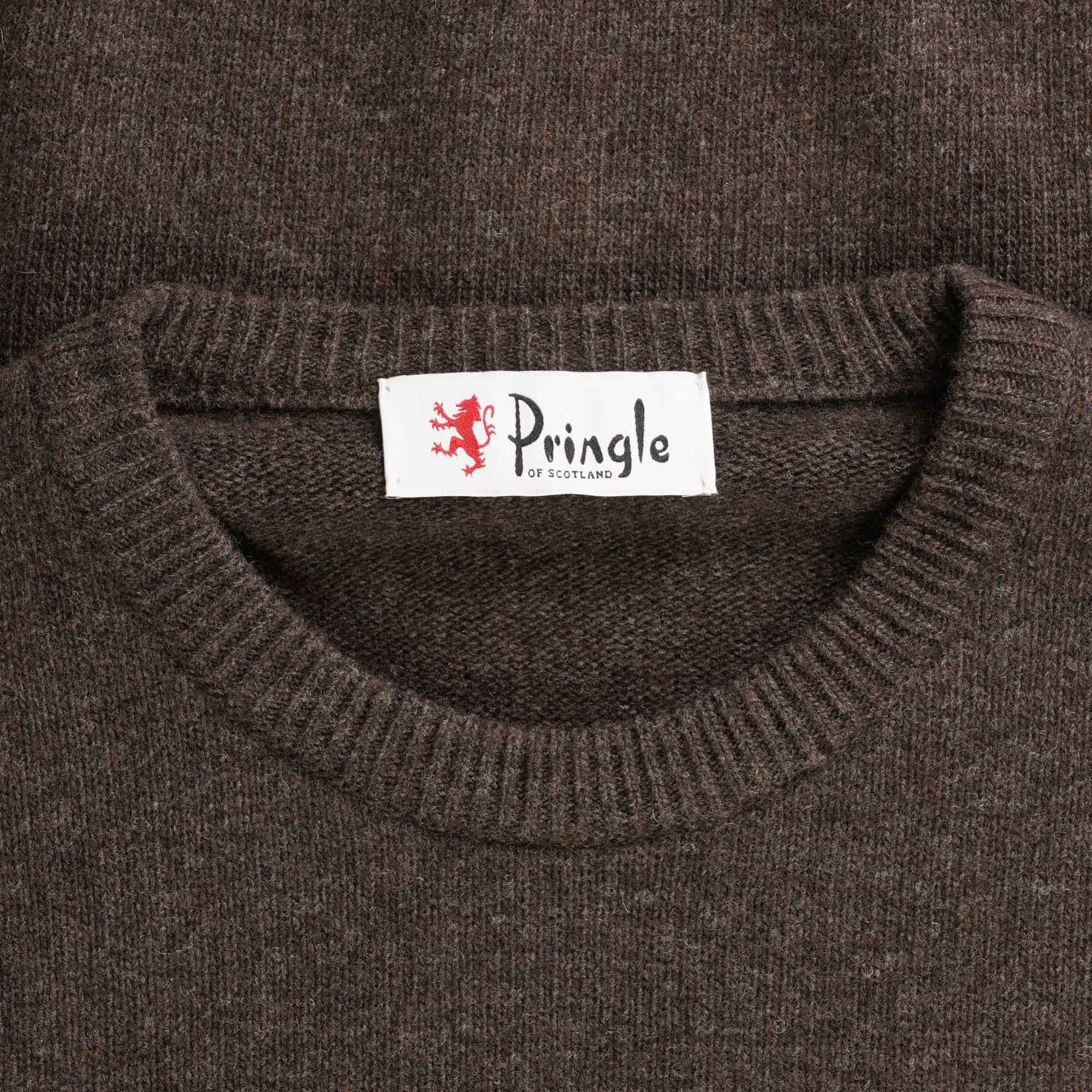 Pringle of Scotland Round Neck Jumper - Dark Brown