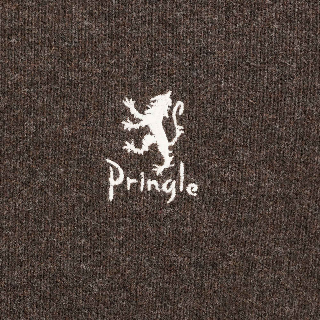 Pringle of Scotland Round Neck Jumper - Dark Brown