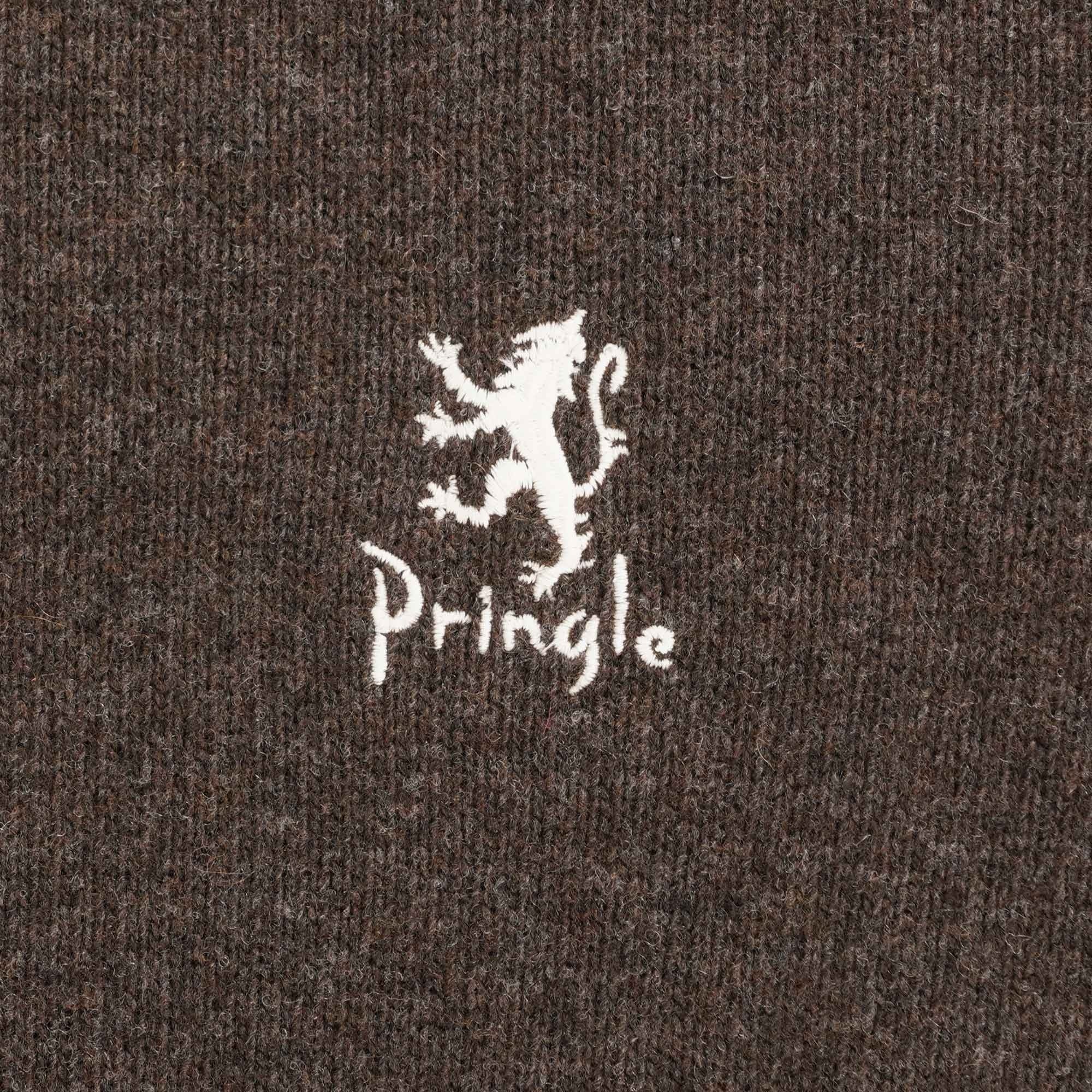Pringle of Scotland Round Neck Jumper - Dark Brown