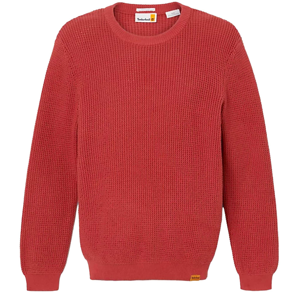Timberland Tuck Crewneck Jumper - Burnt Red