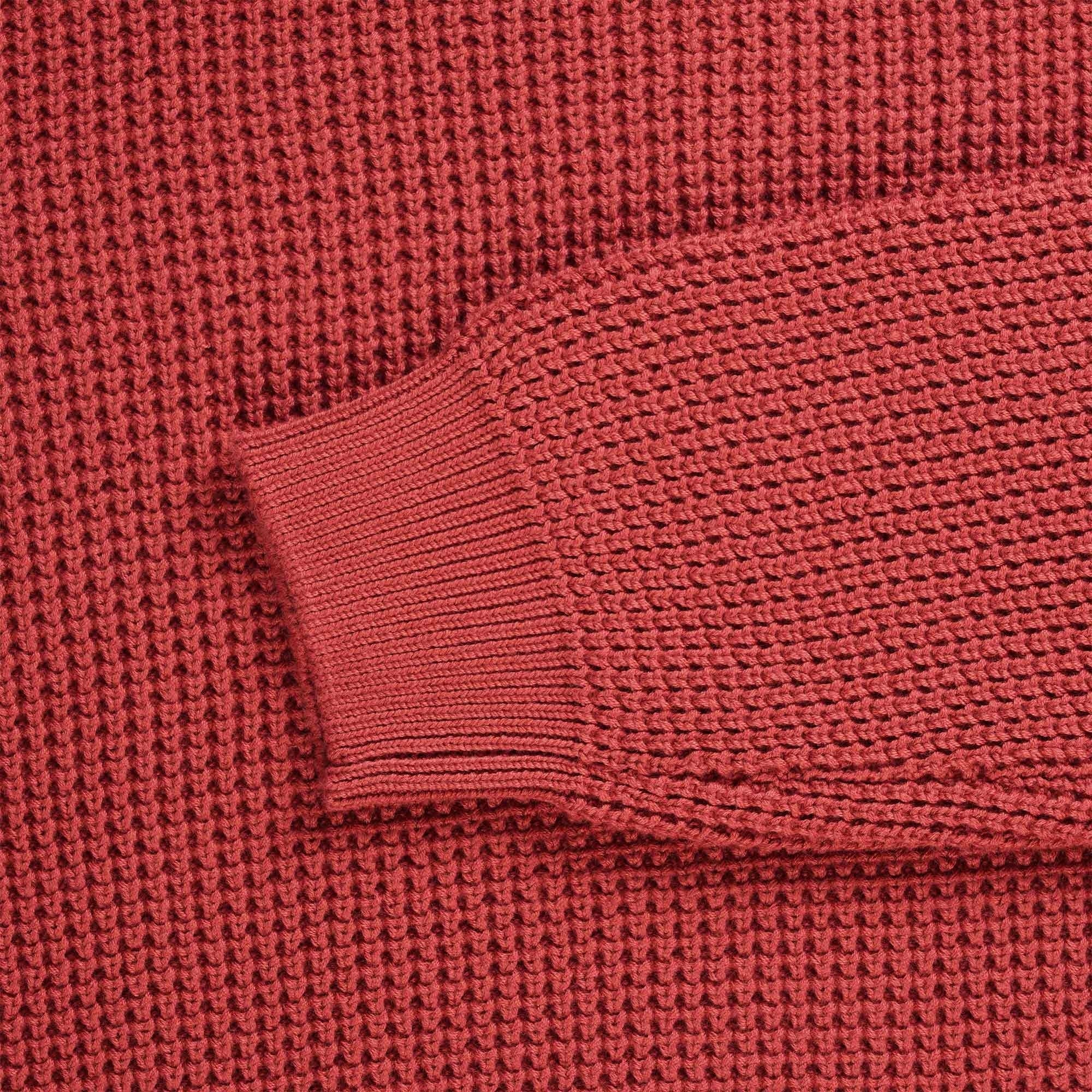Timberland Tuck Crewneck Jumper - Burnt Red