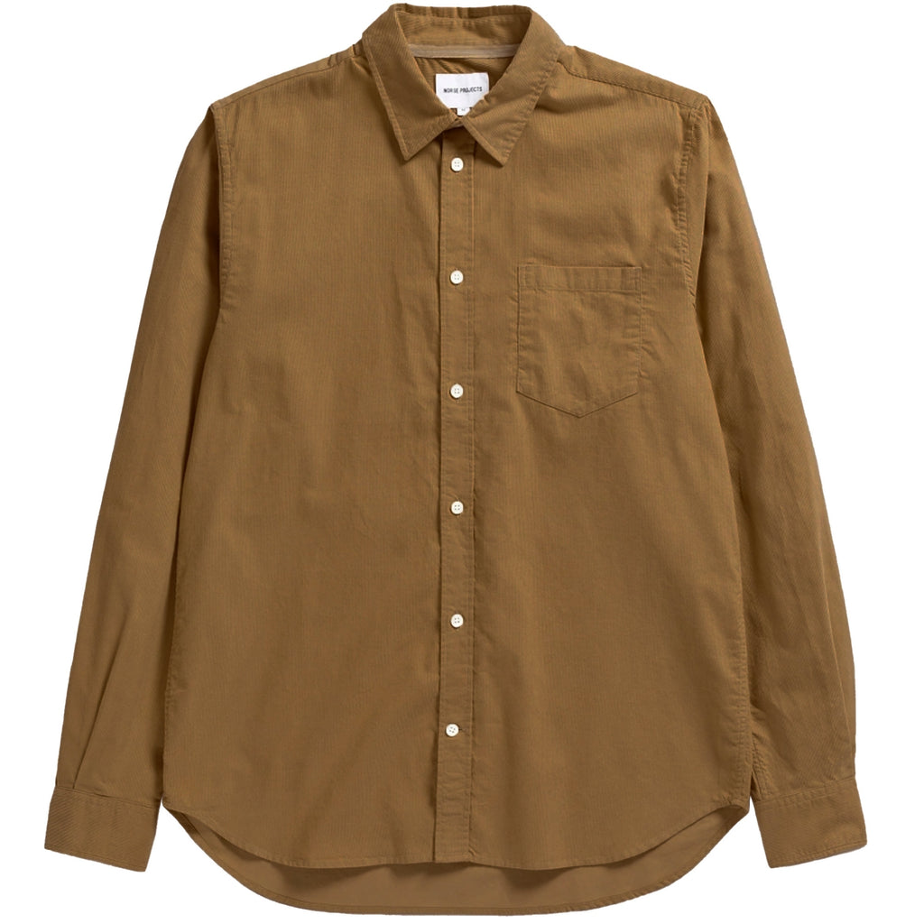 Norse Projects Osvald Corduroy Shirt - Camel