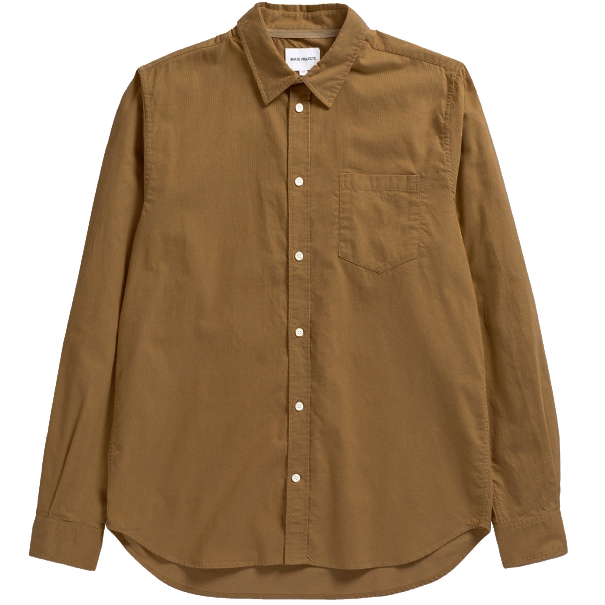 Norse Projects Osvald Corduroy Shirt - Camel