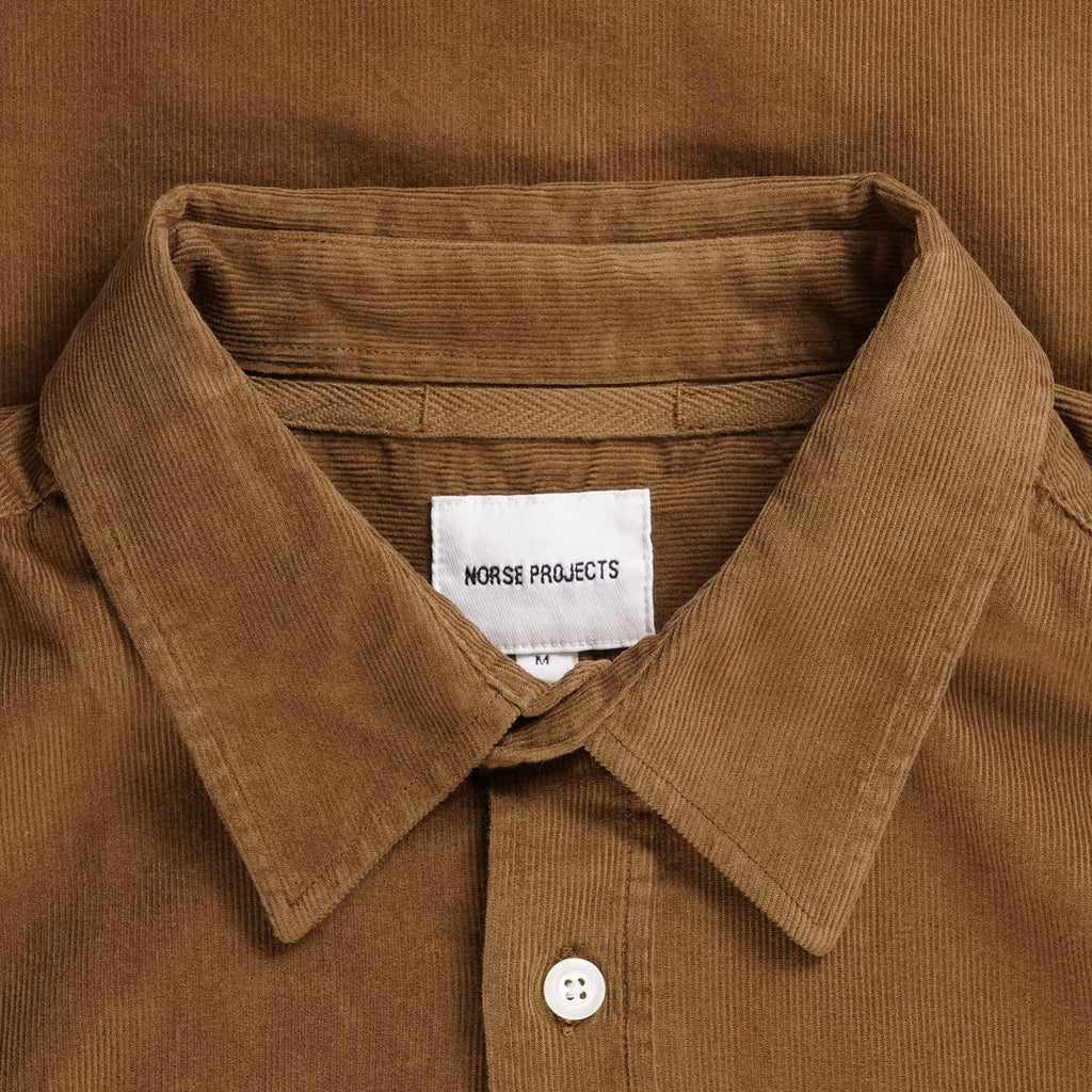 Norse Projects Osvald Corduroy Shirt - Camel