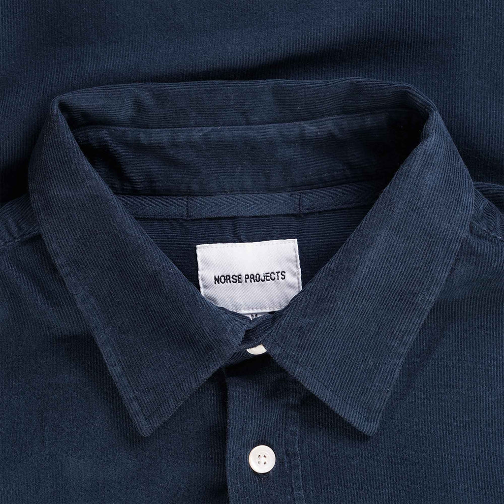 Norse Projects Osvald Corduroy Shirt - Navy