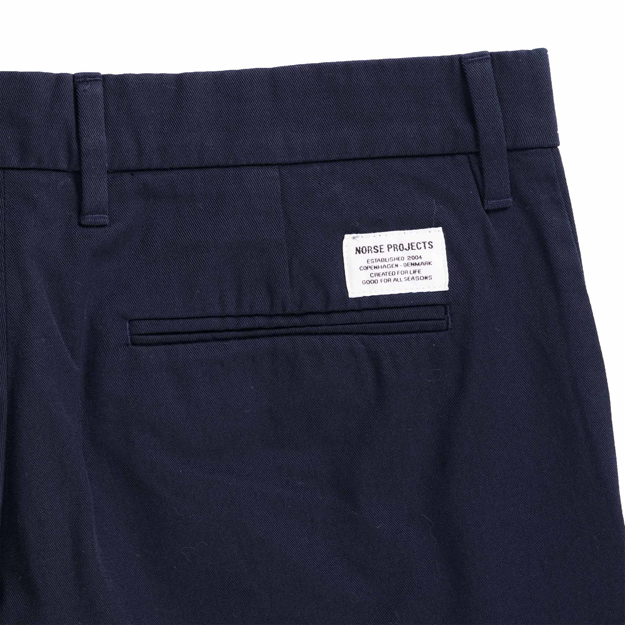 Norse Projects Aros Slim Light Stretch Trousers - Navy